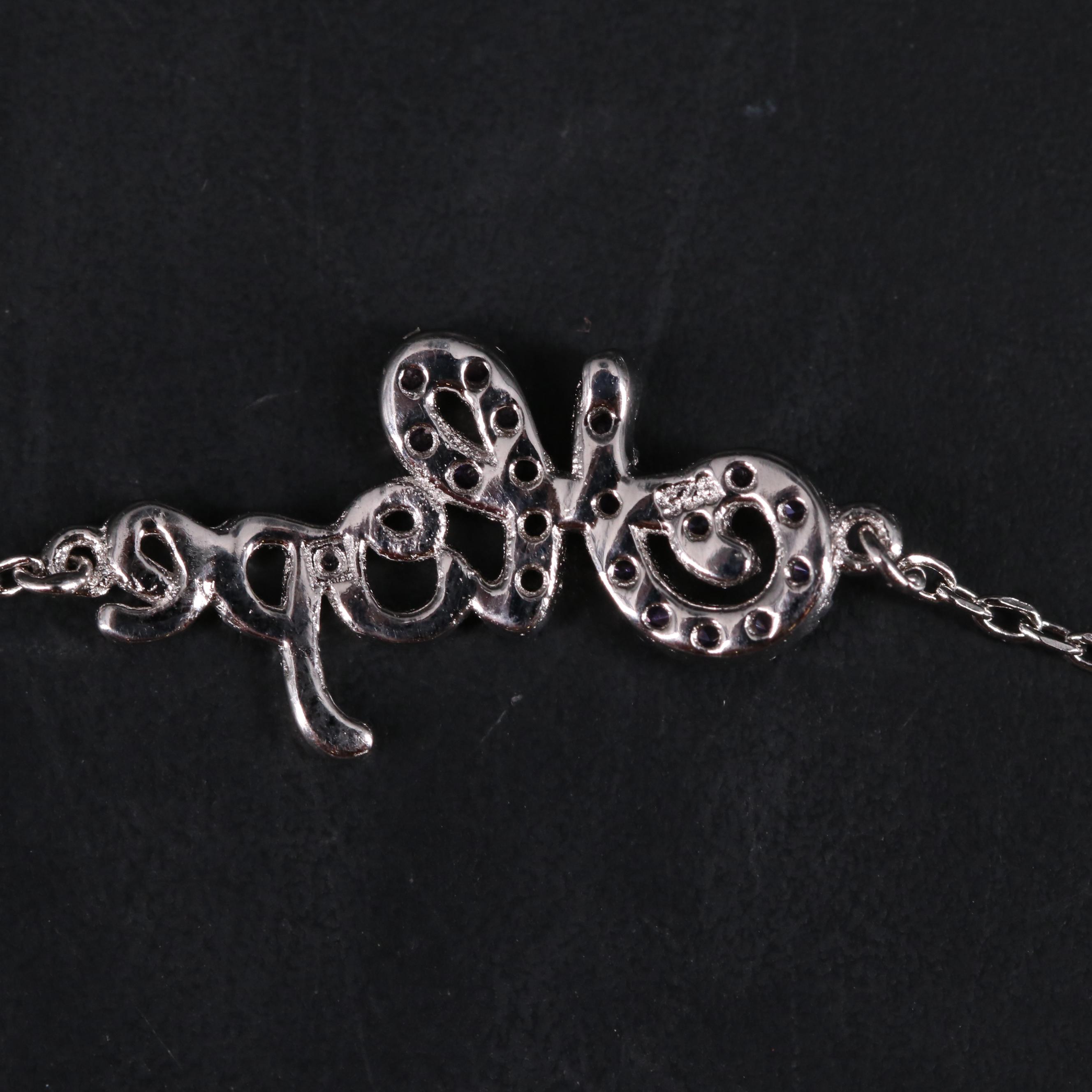 Sterling Silver Cubic Zirconia Bracelet