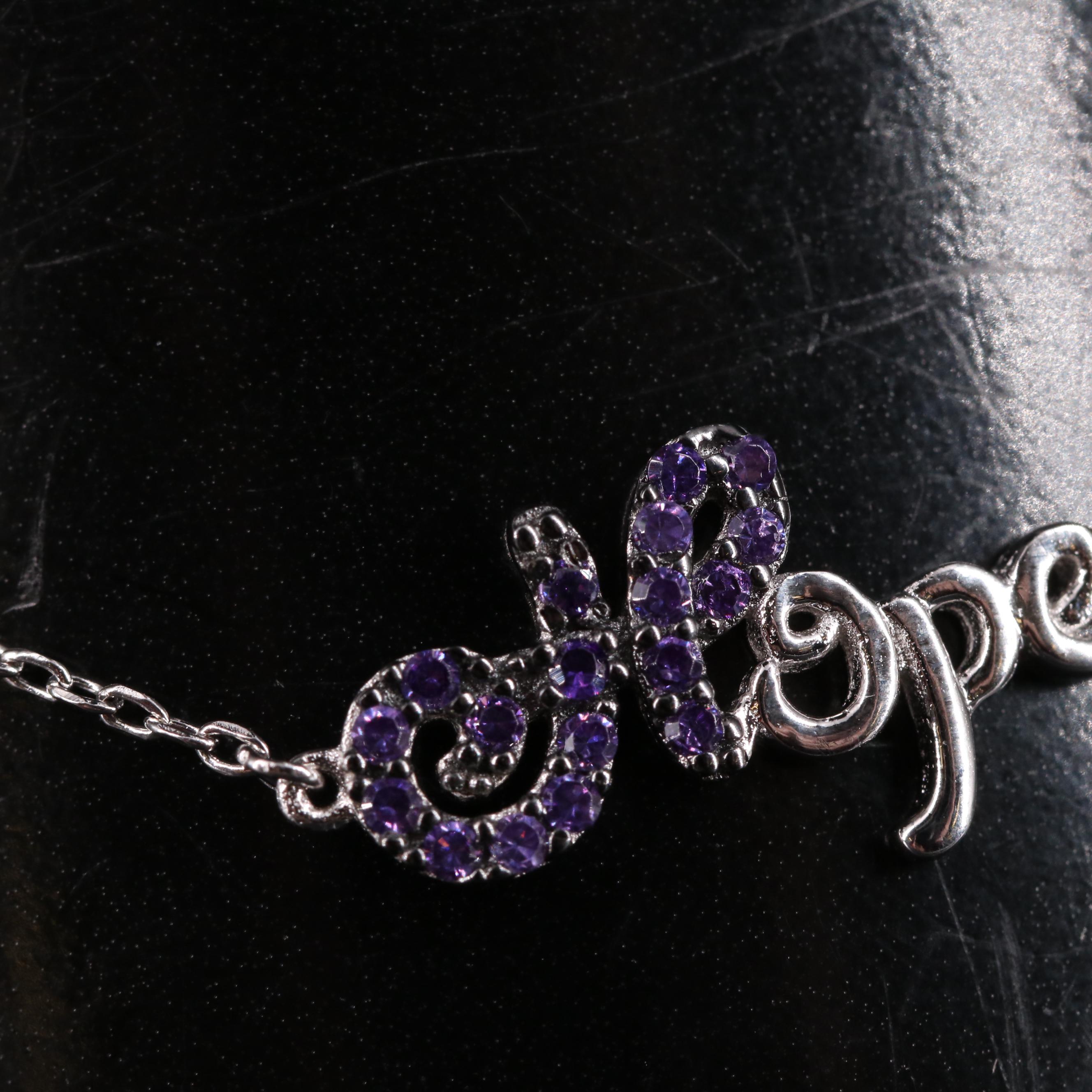 Sterling Silver Cubic Zirconia Bracelet