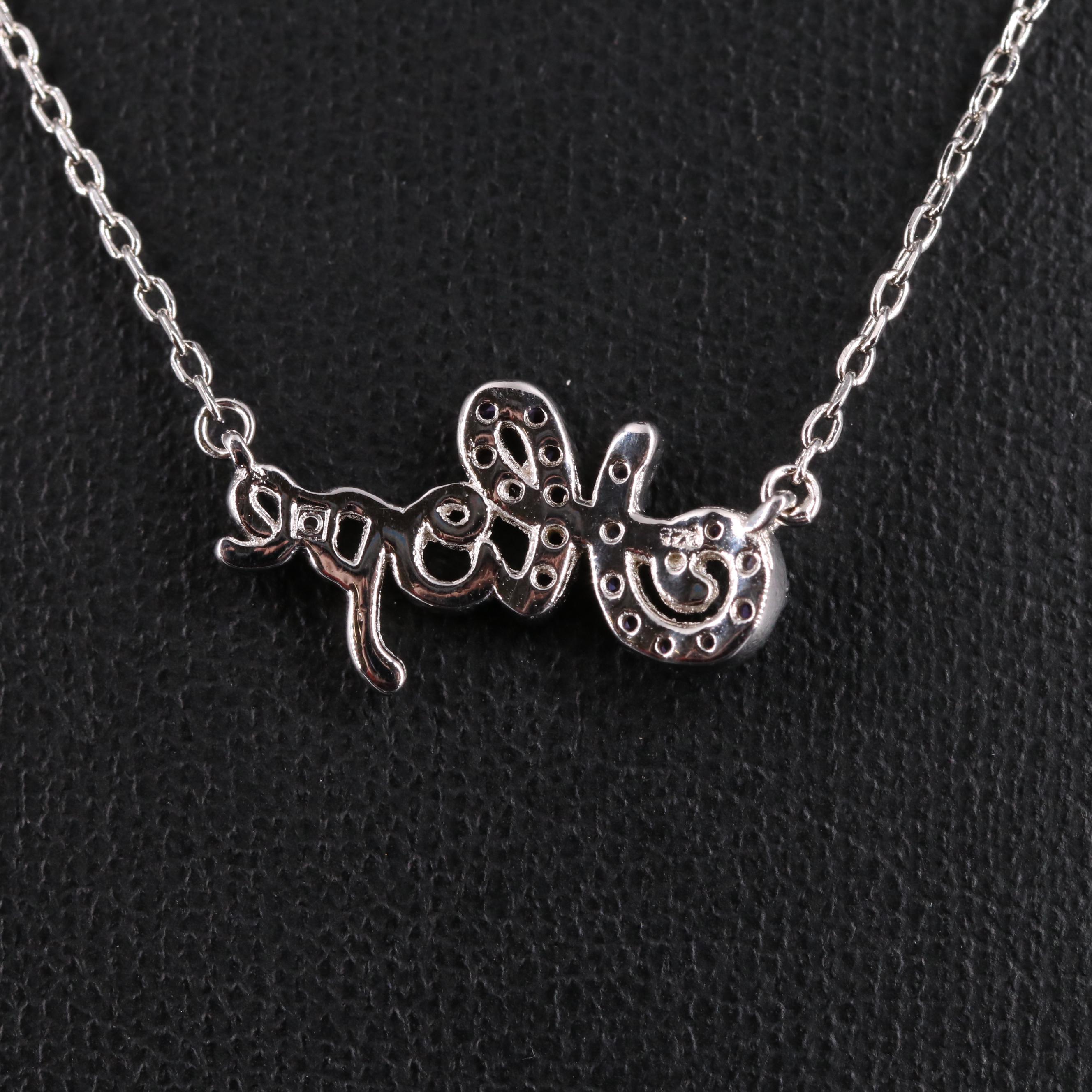 Sterling Silver Cubic Zirconia Necklace