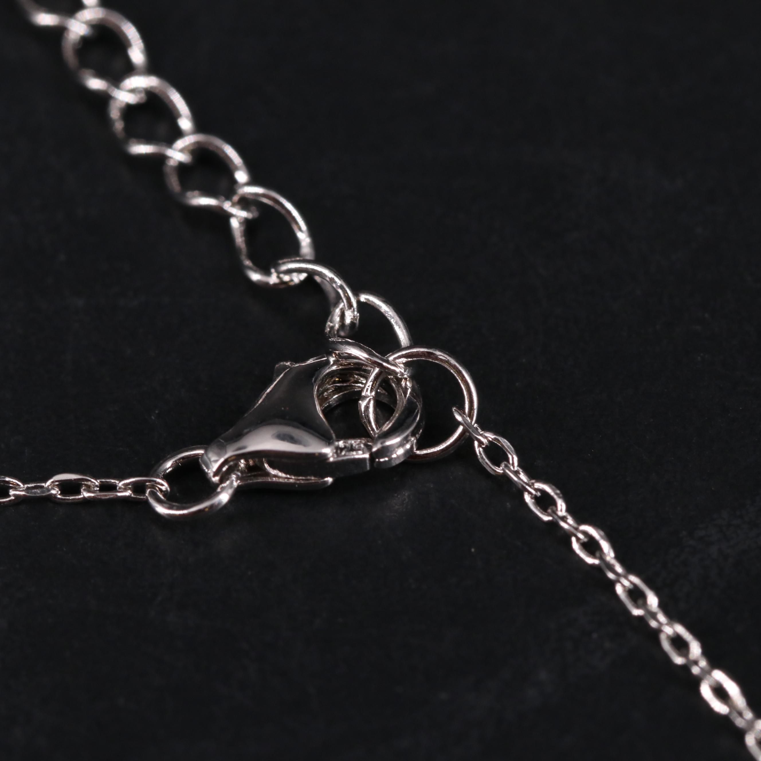 Sterling Silver Cubic Zirconia Necklace