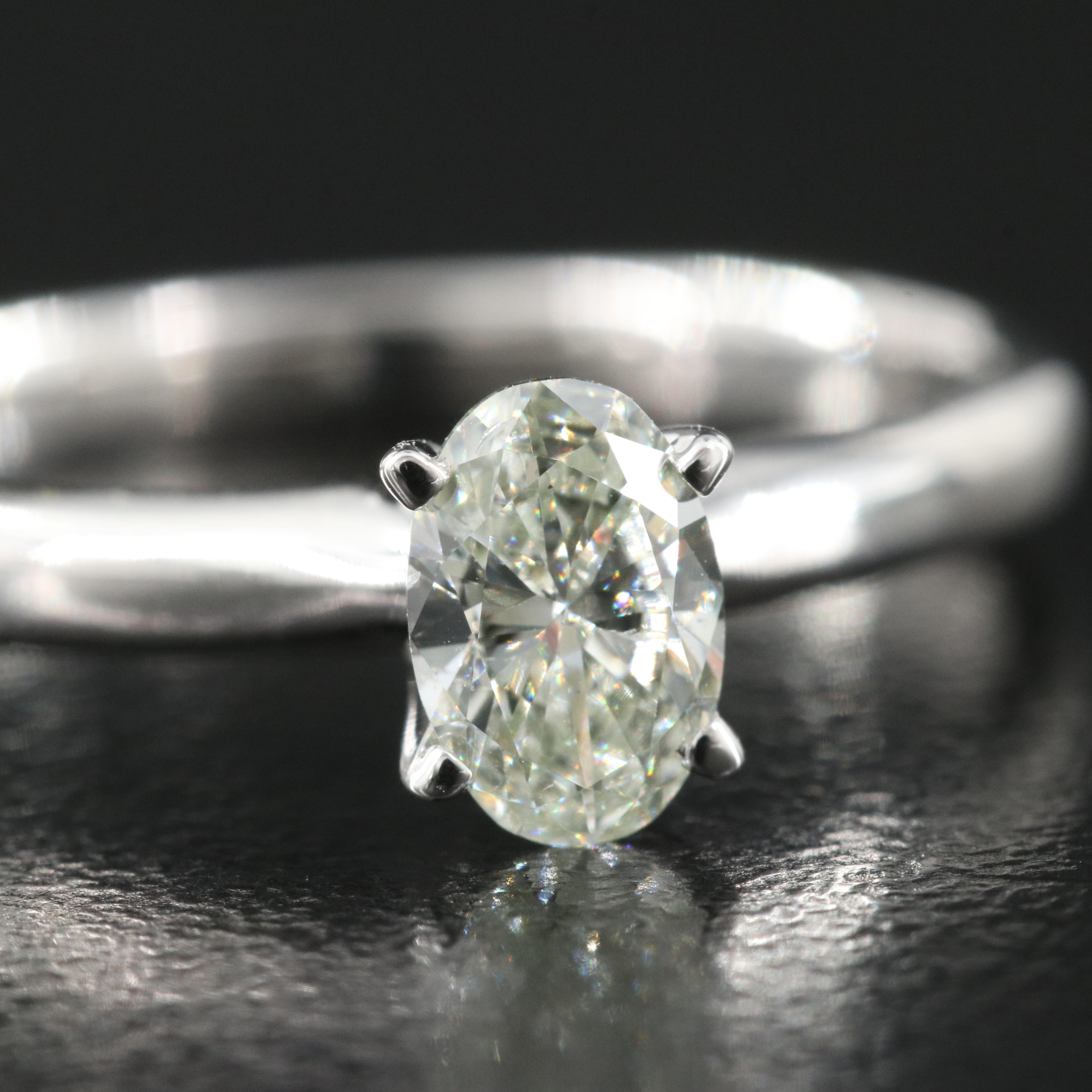 14K 0.47 CT Lab Grown Diamond Solitaire Ring