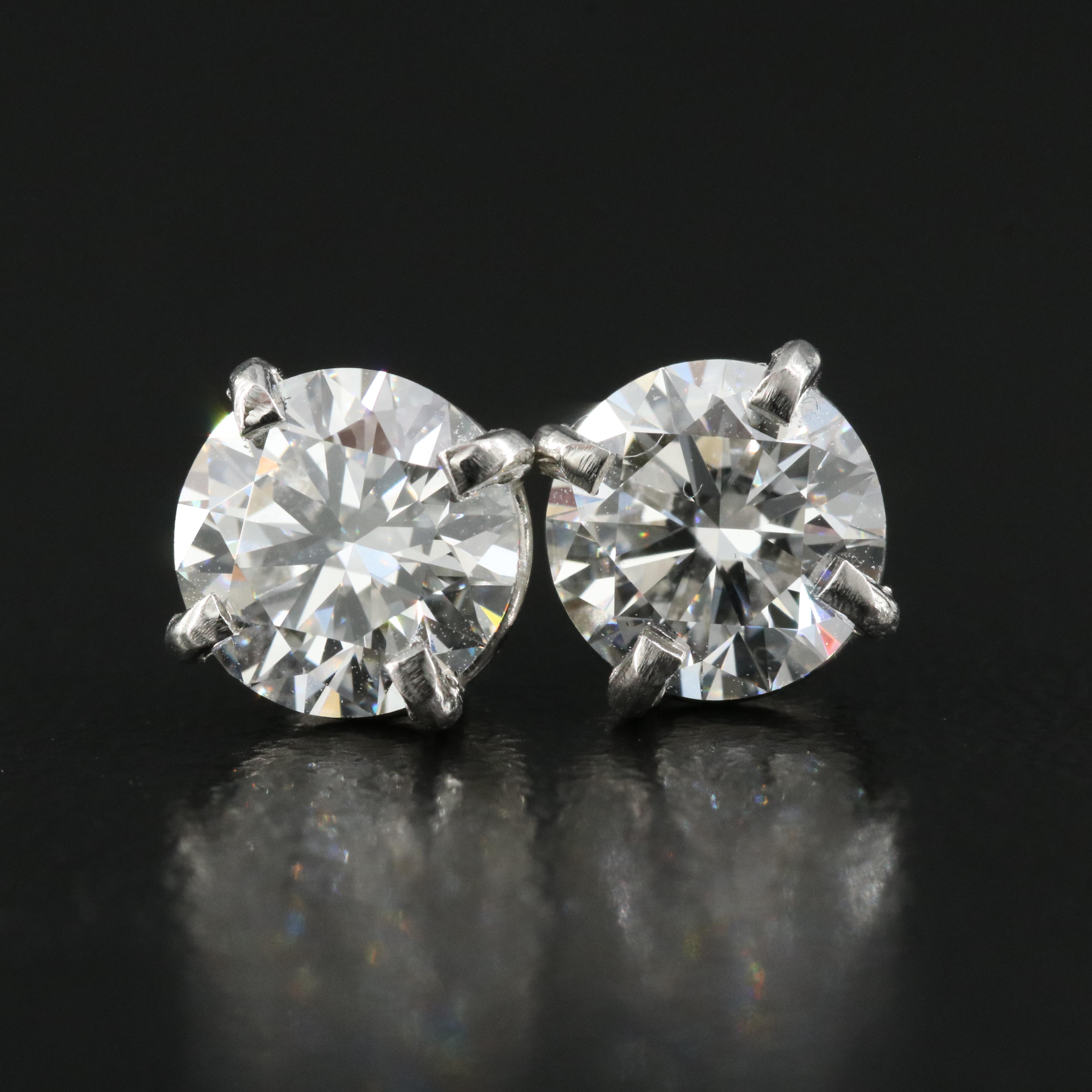 Platinum 2.18 CTW Lab Grown Diamond Ring with IGI Reports