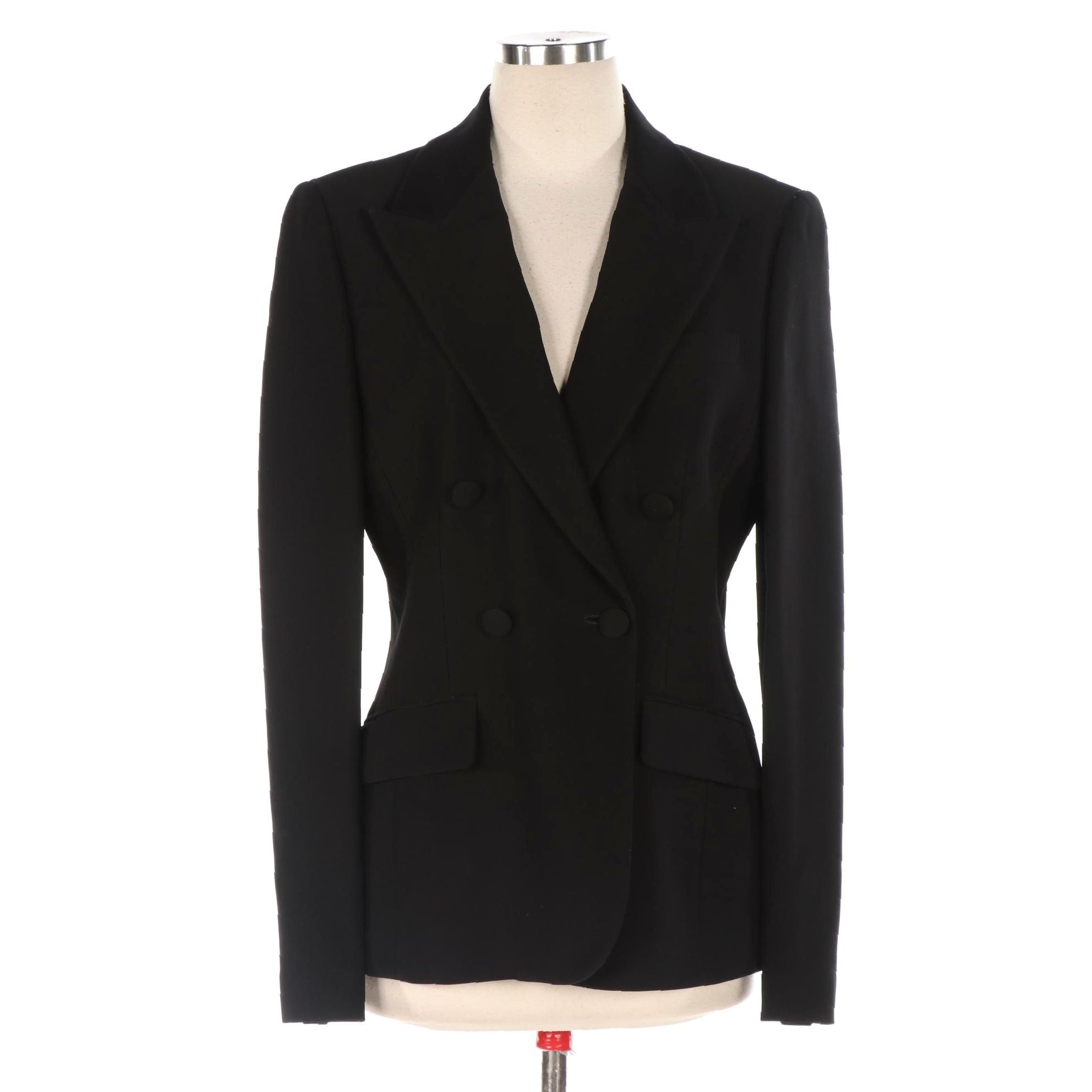 Prada Black Double-Breasted Blazer