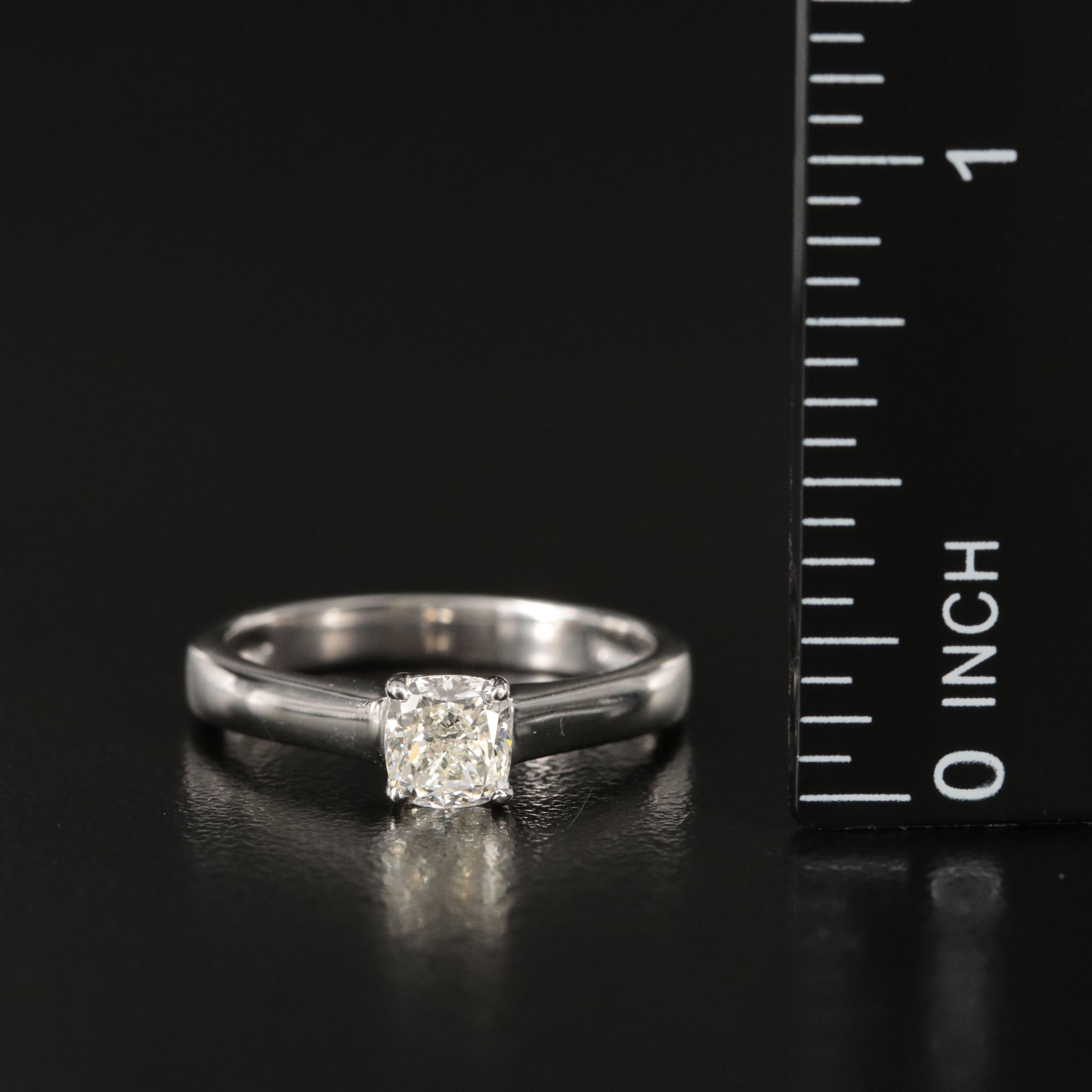 14K 0.81 CT Diamond Solitaire Ring with Online Digital GIA Report