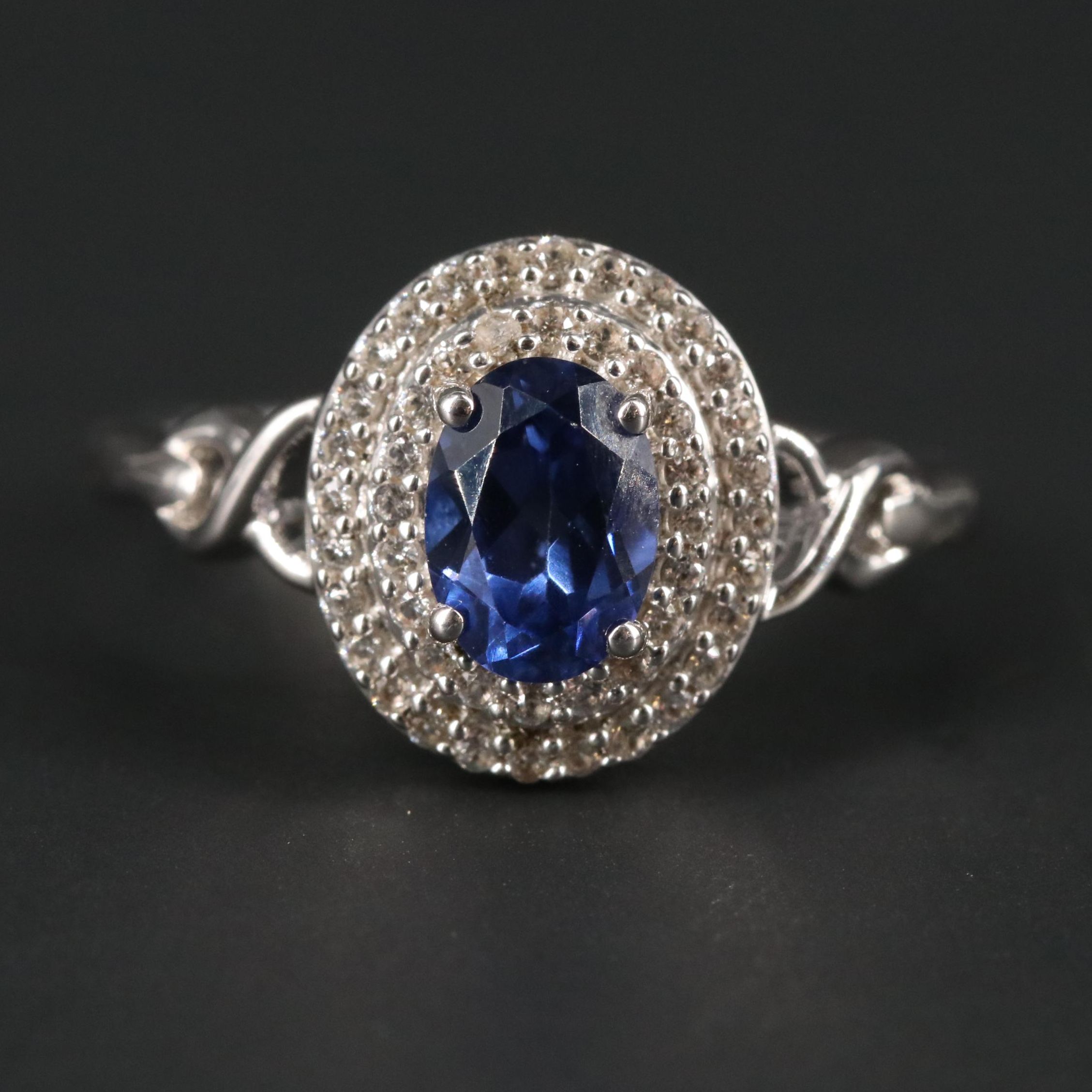 Sterling Silver Sapphire Ring