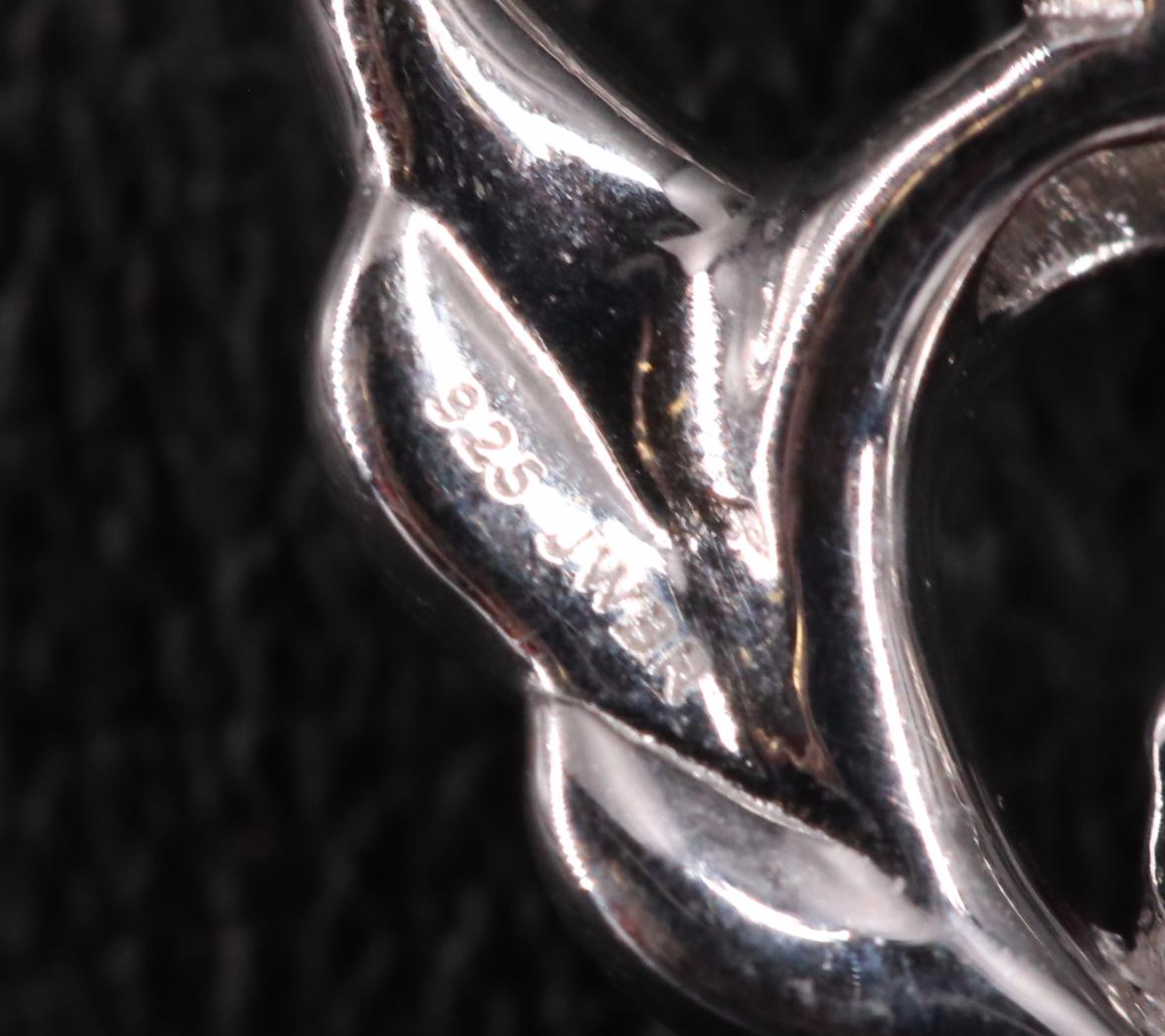 Sterling Silver Ruby Pendant Necklace