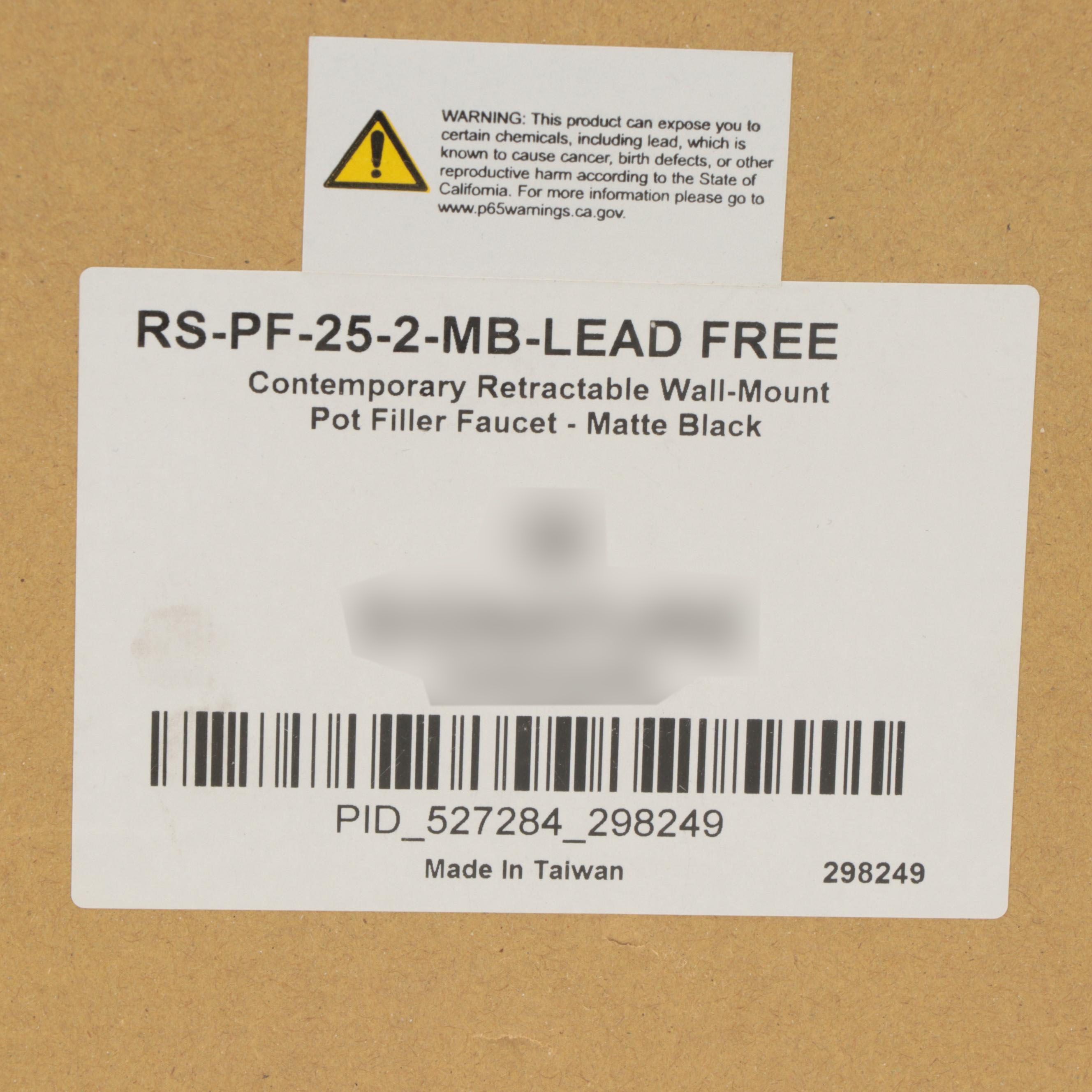 Modernist Matte Black Finish Retractable Wall-Mount Pot Filler