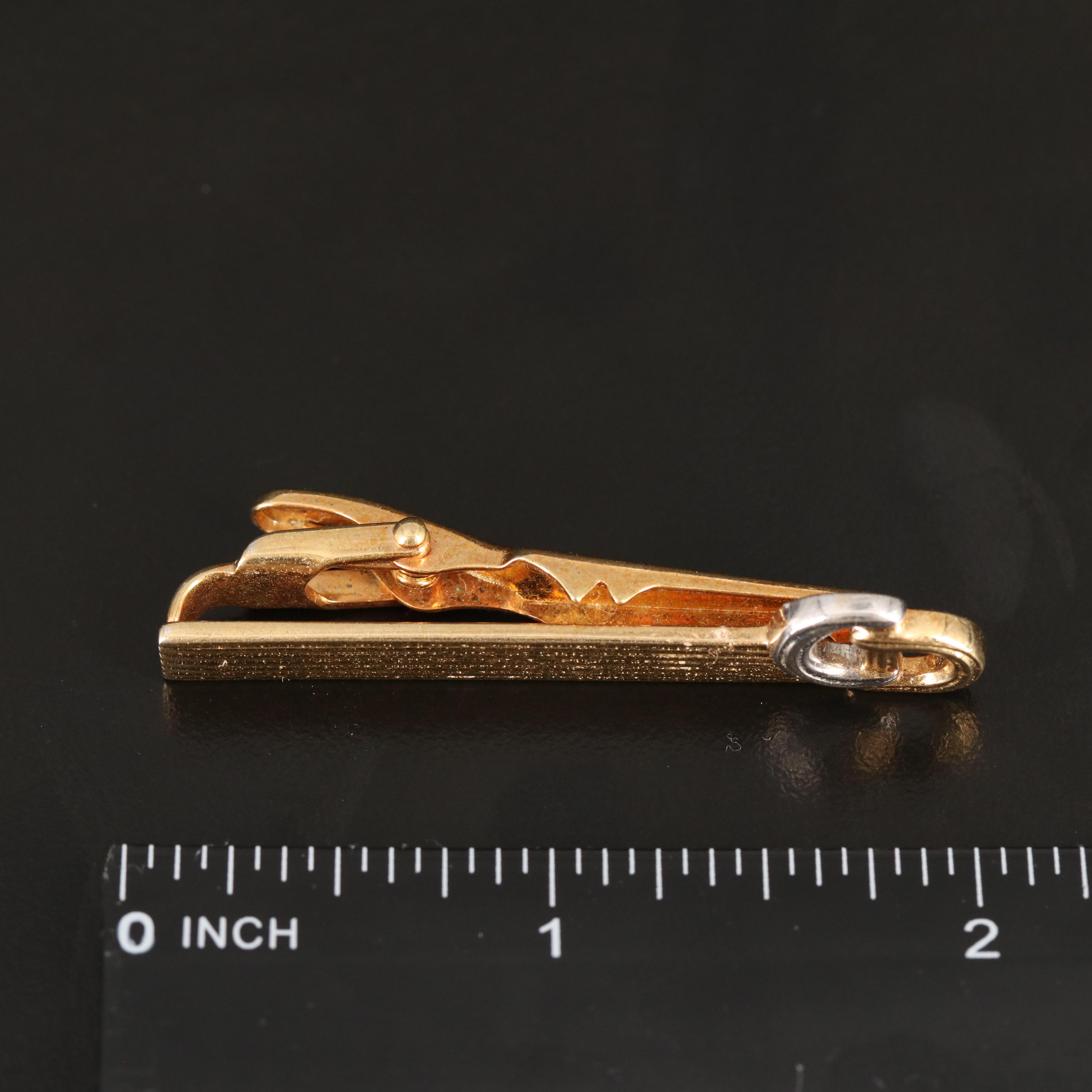 Christian Dior "CD" Logo Tie Clip