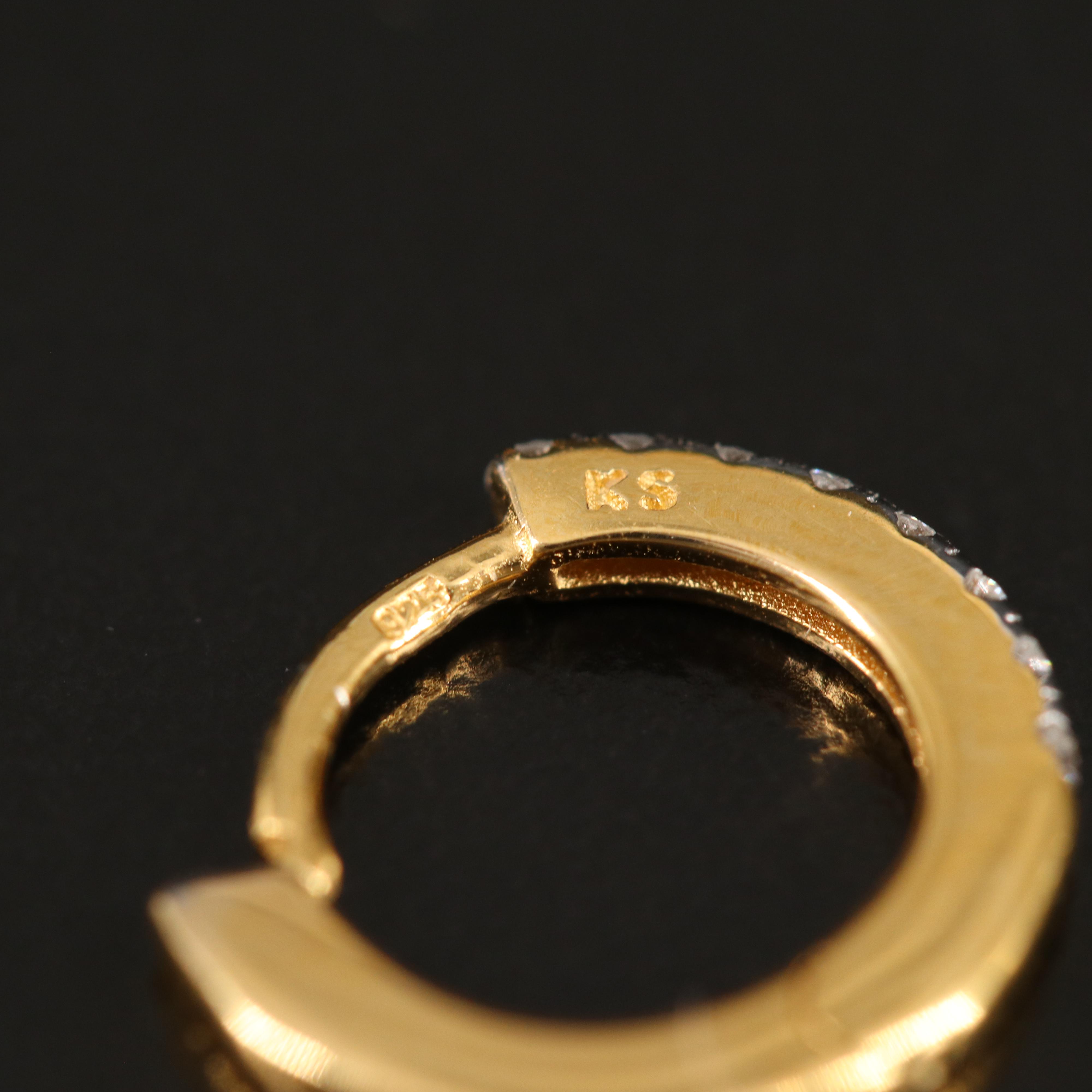 Kendra Scott Sterling Diamond Earrings and Ring