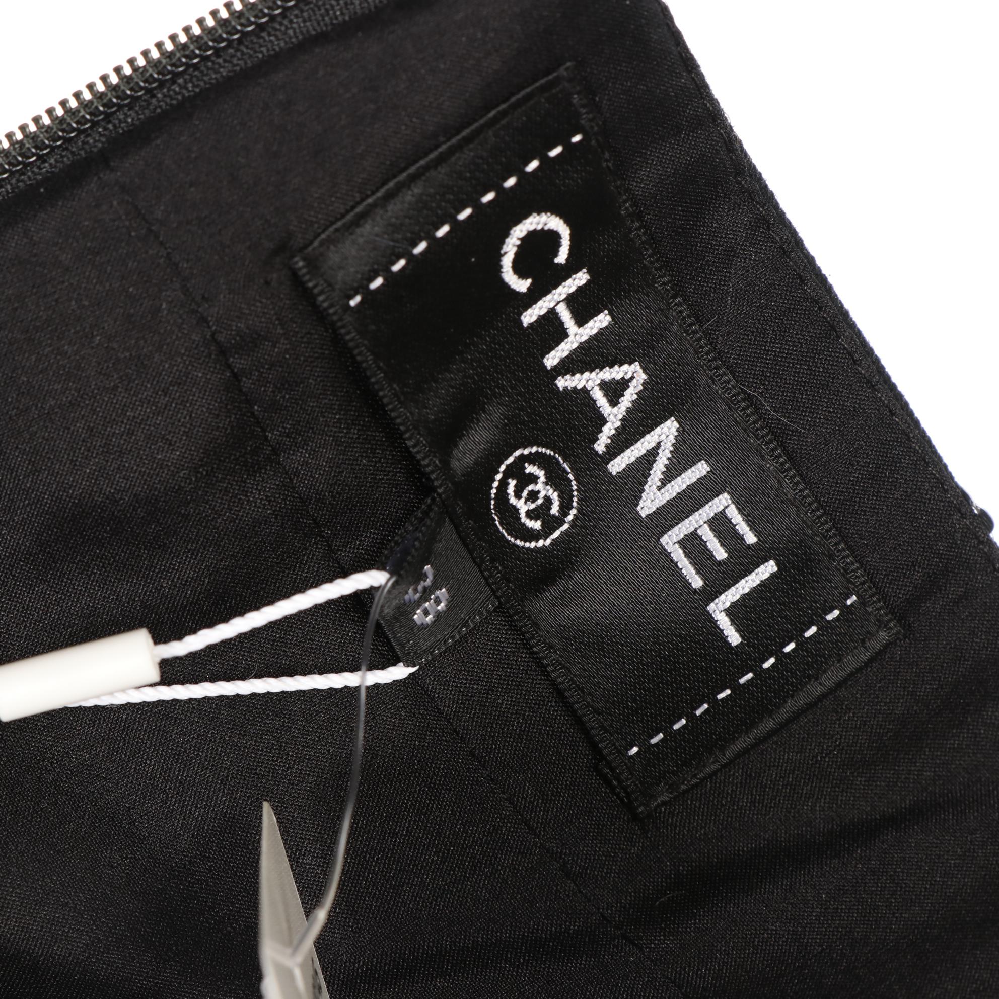 Chanel Sequined Cotton Pleated Skirt, New with Tag