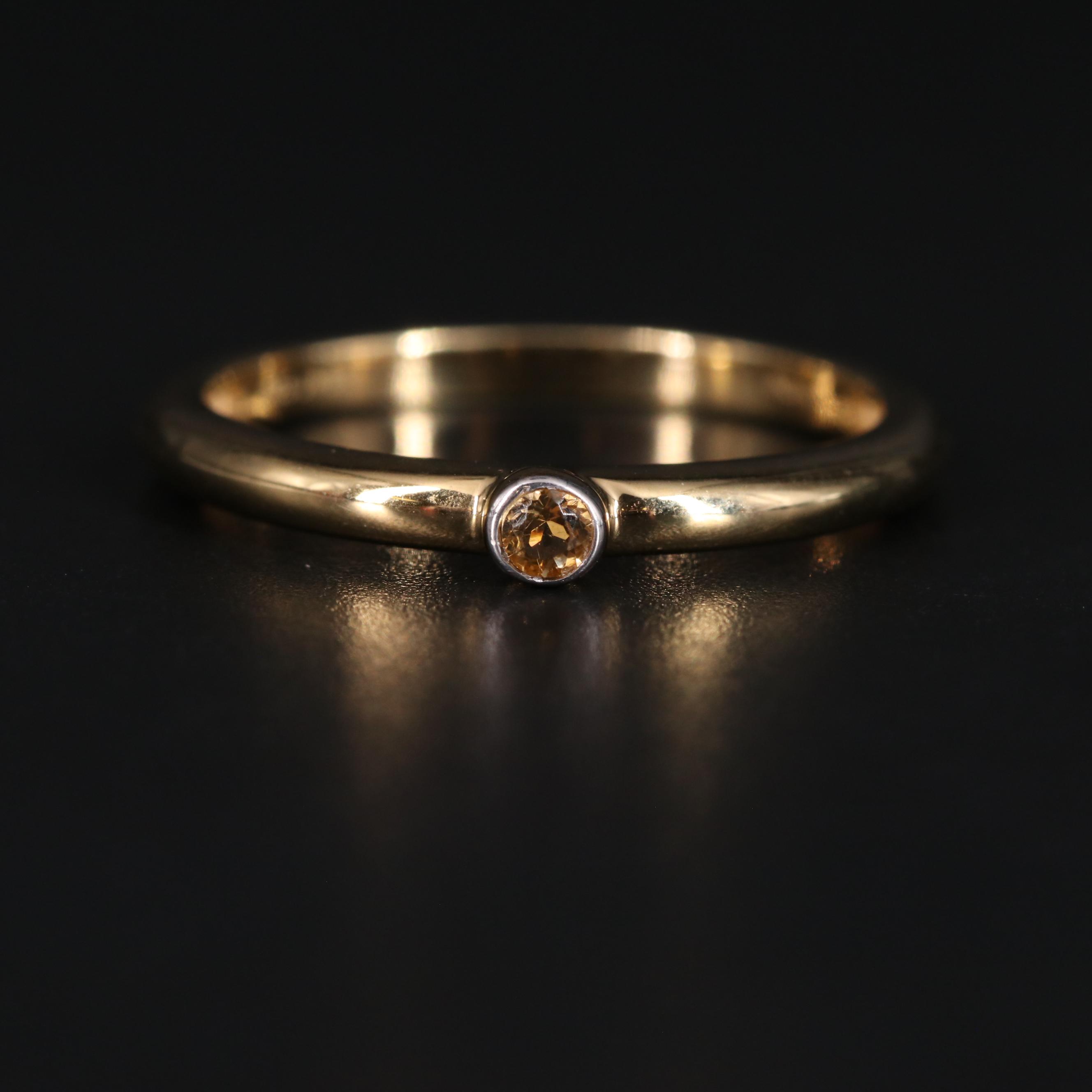 Sterling Silver Citrine Ring