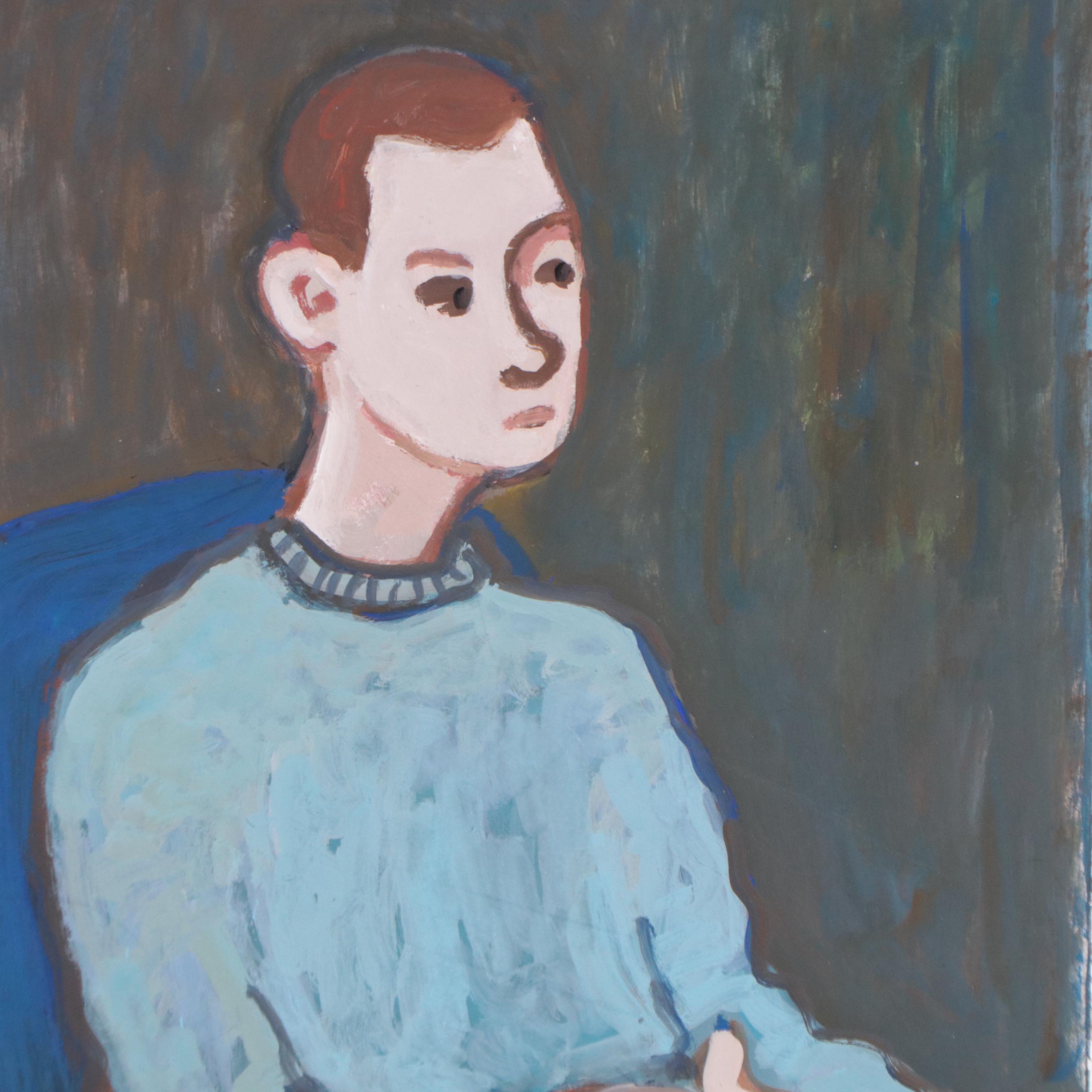 Marina Mozhayeva Portrait Acrylic Painting, 2017