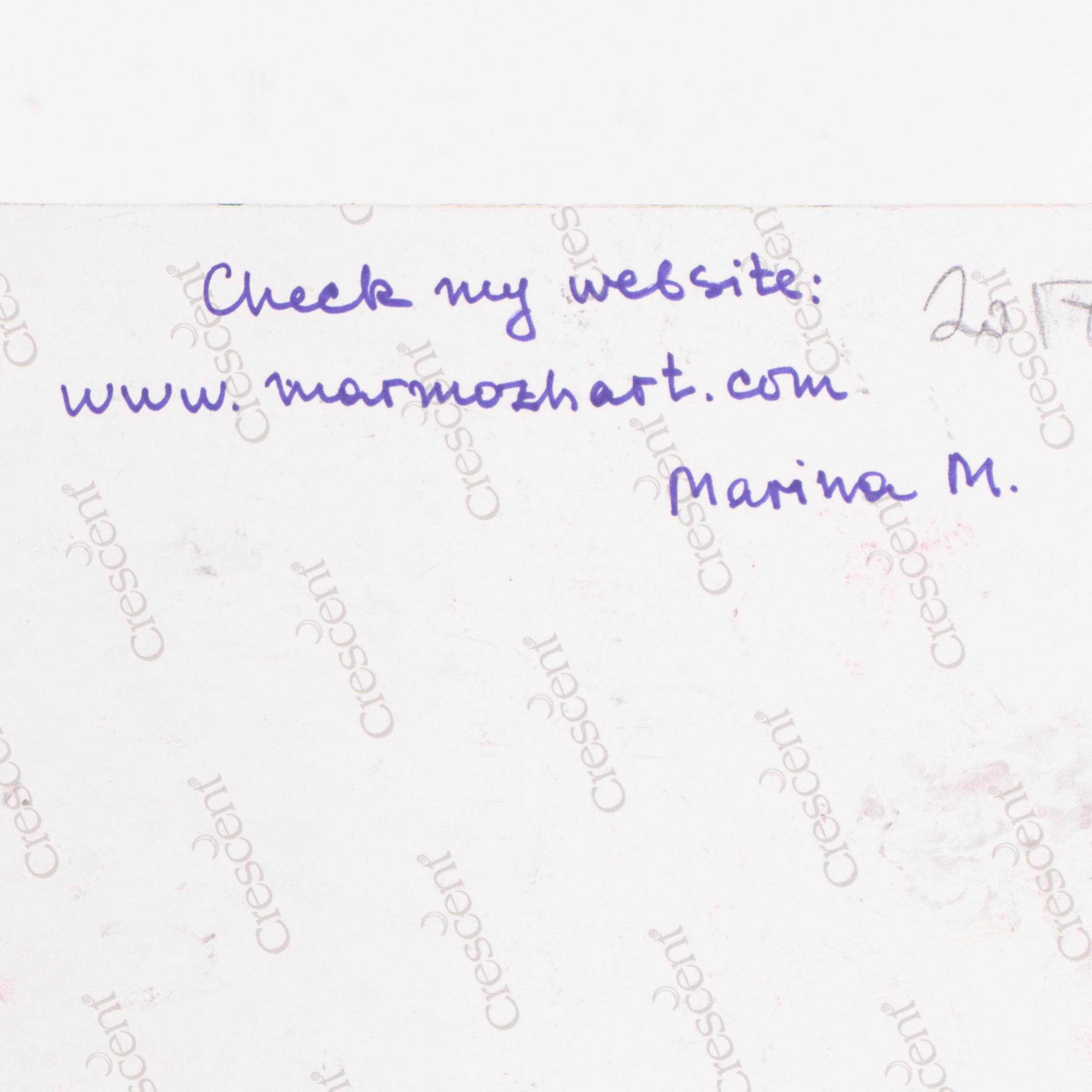 Marina Mozhayeva Portrait Acrylic Painting, 2017