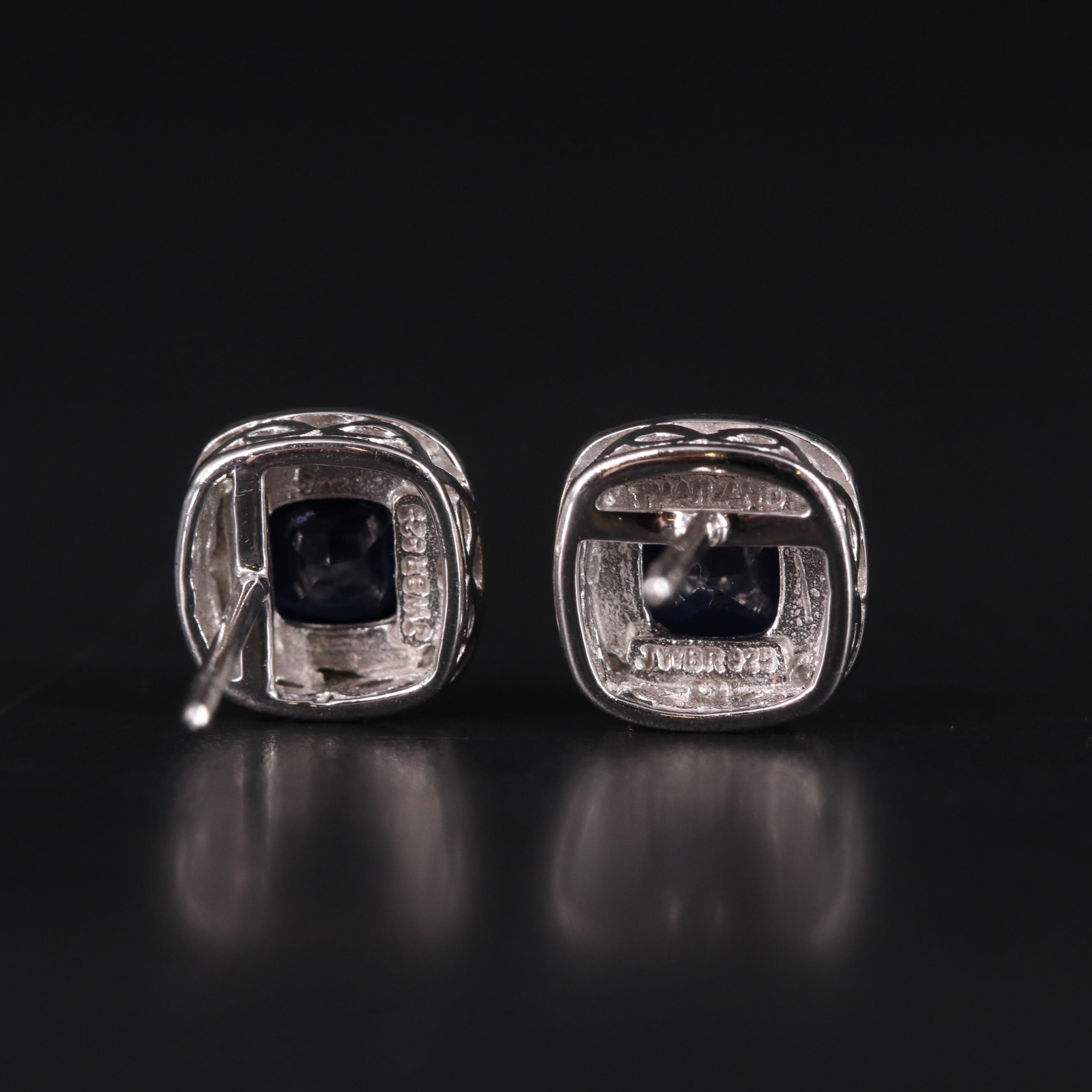 Sterling Silver Sapphire Earrings