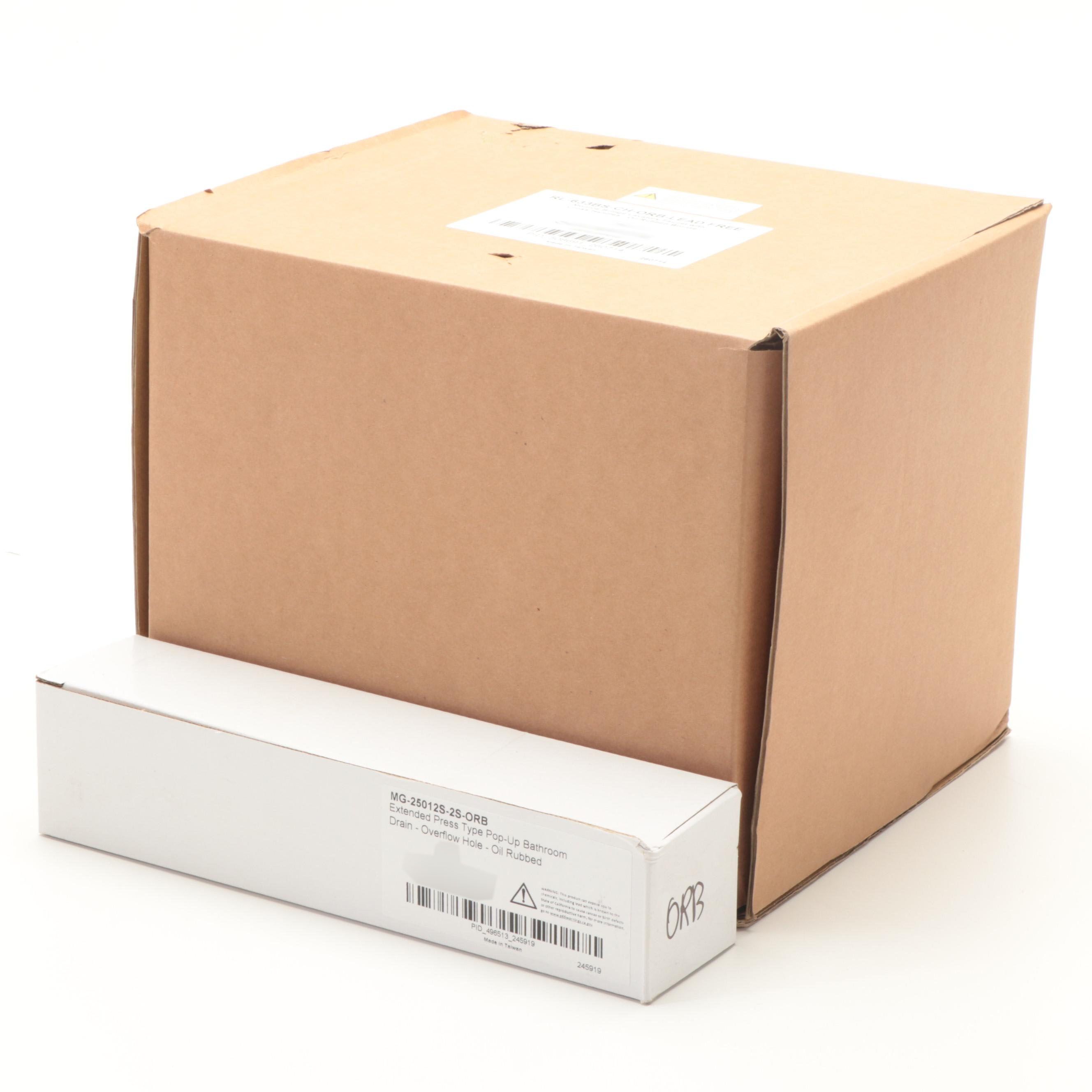 Oil Rubbed Bronze Finish Bridge Bathroom Faucet with Pop-Up Drain