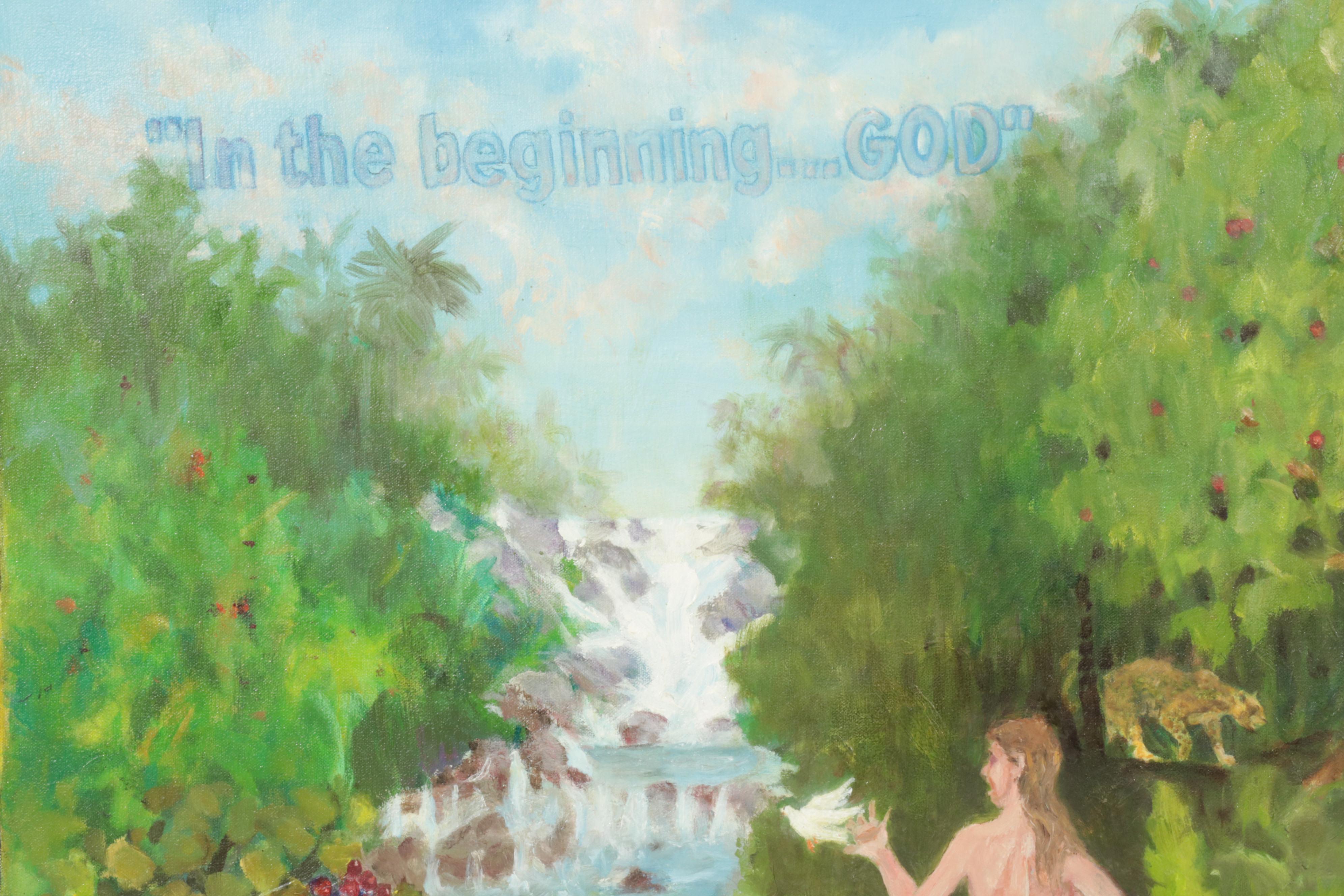 "Epic" Suite Oil Paintings of the Garden of Eden and Abraham, 21st Century