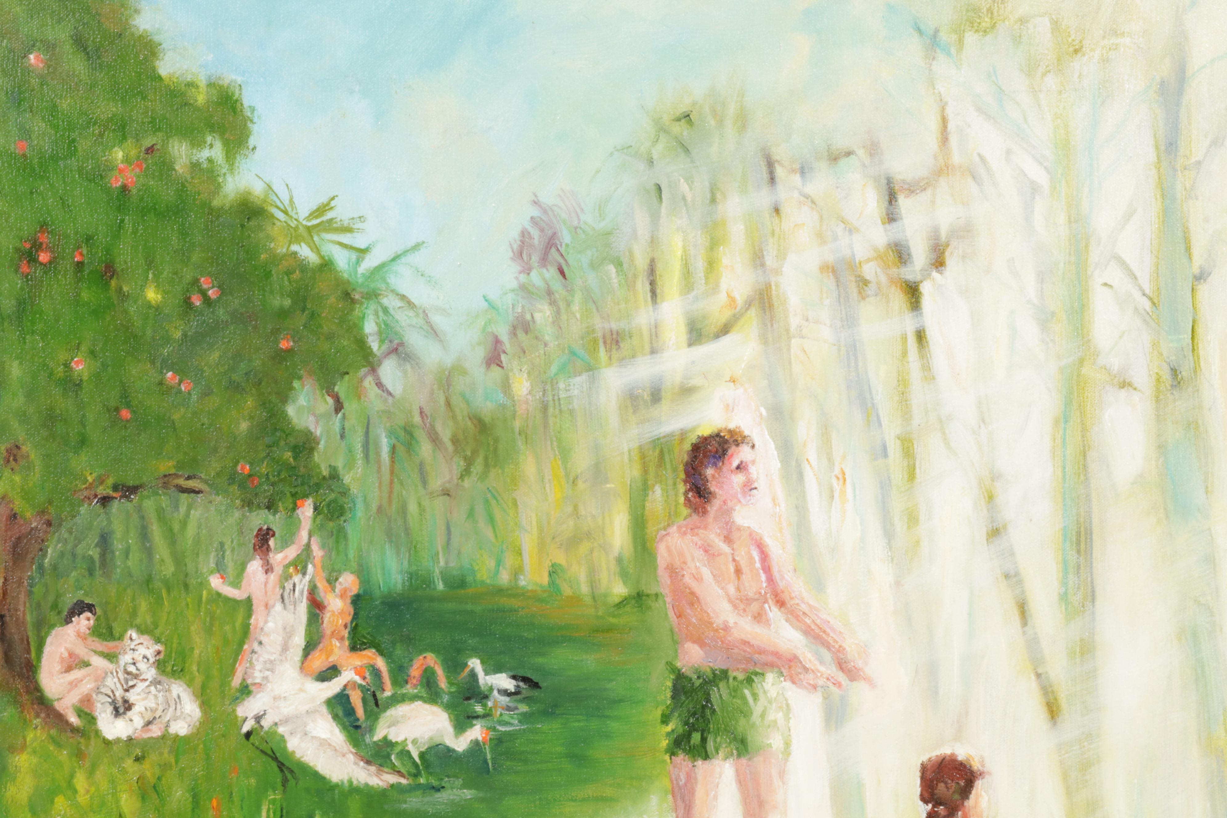 "Epic" Suite Oil Paintings of the Garden of Eden and Abraham, 21st Century