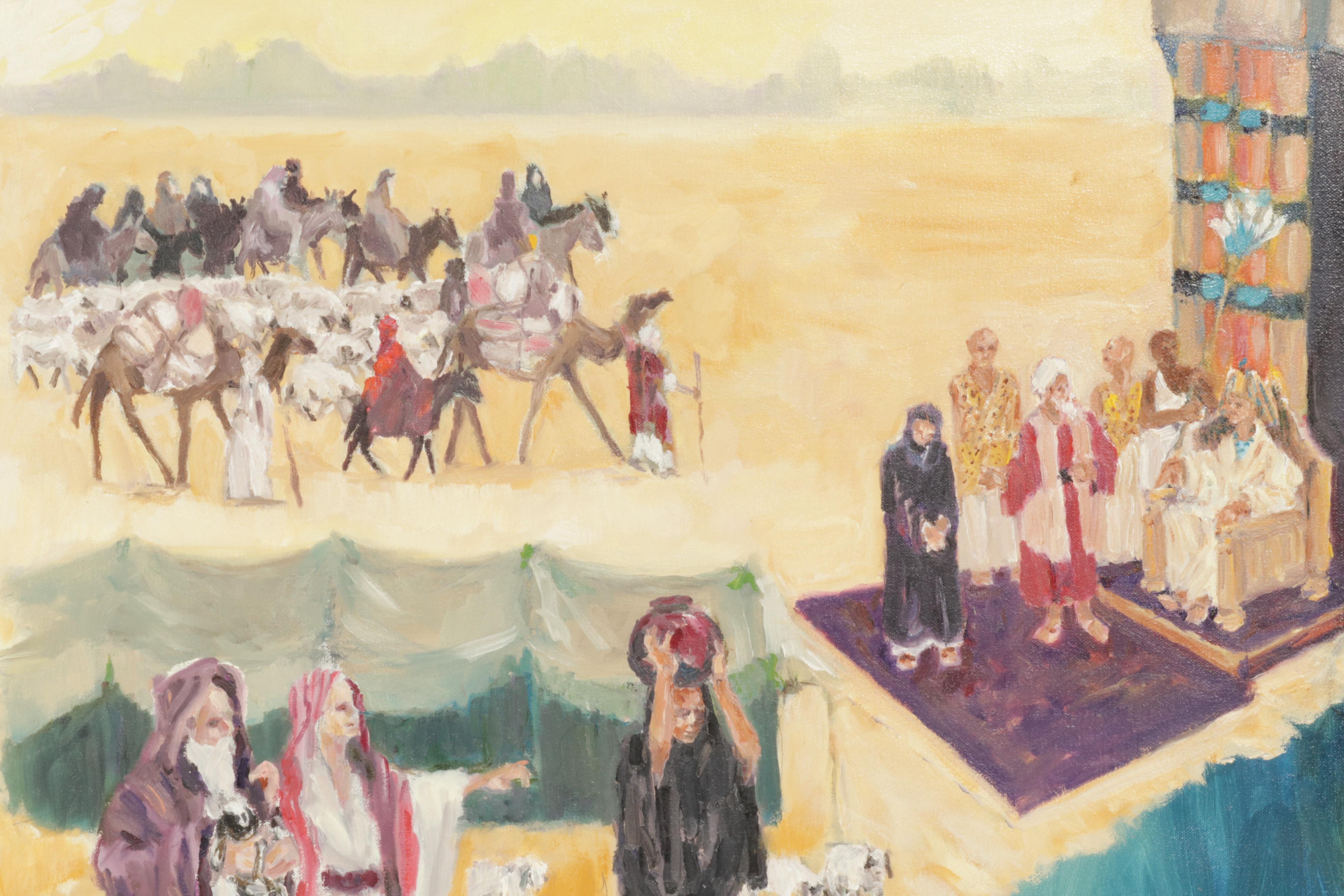 "Epic" Suite Oil Paintings of the Garden of Eden and Abraham, 21st Century