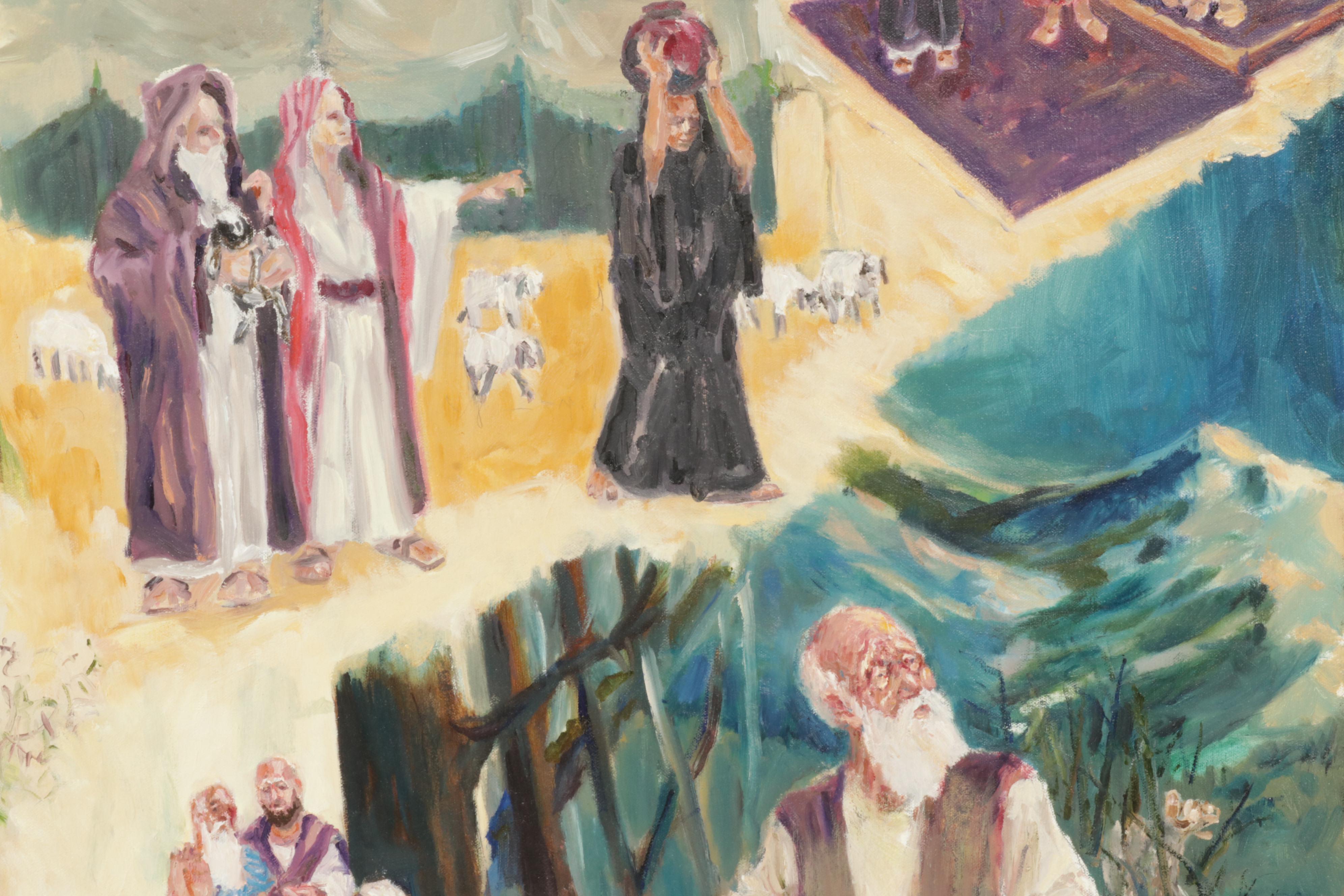 "Epic" Suite Oil Paintings of the Garden of Eden and Abraham, 21st Century