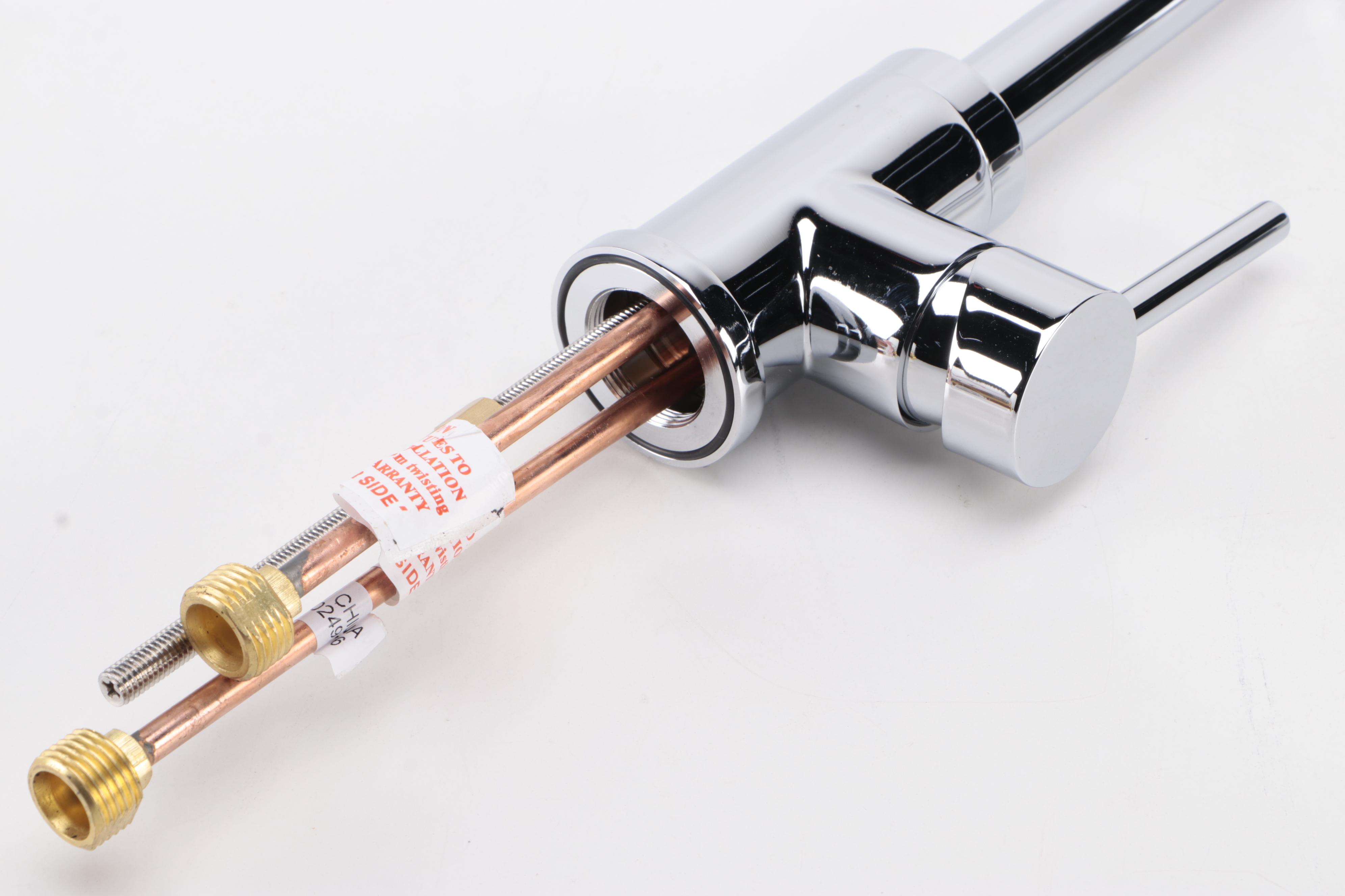 Modernist Chrome Finish Single-Hole Bar Faucet