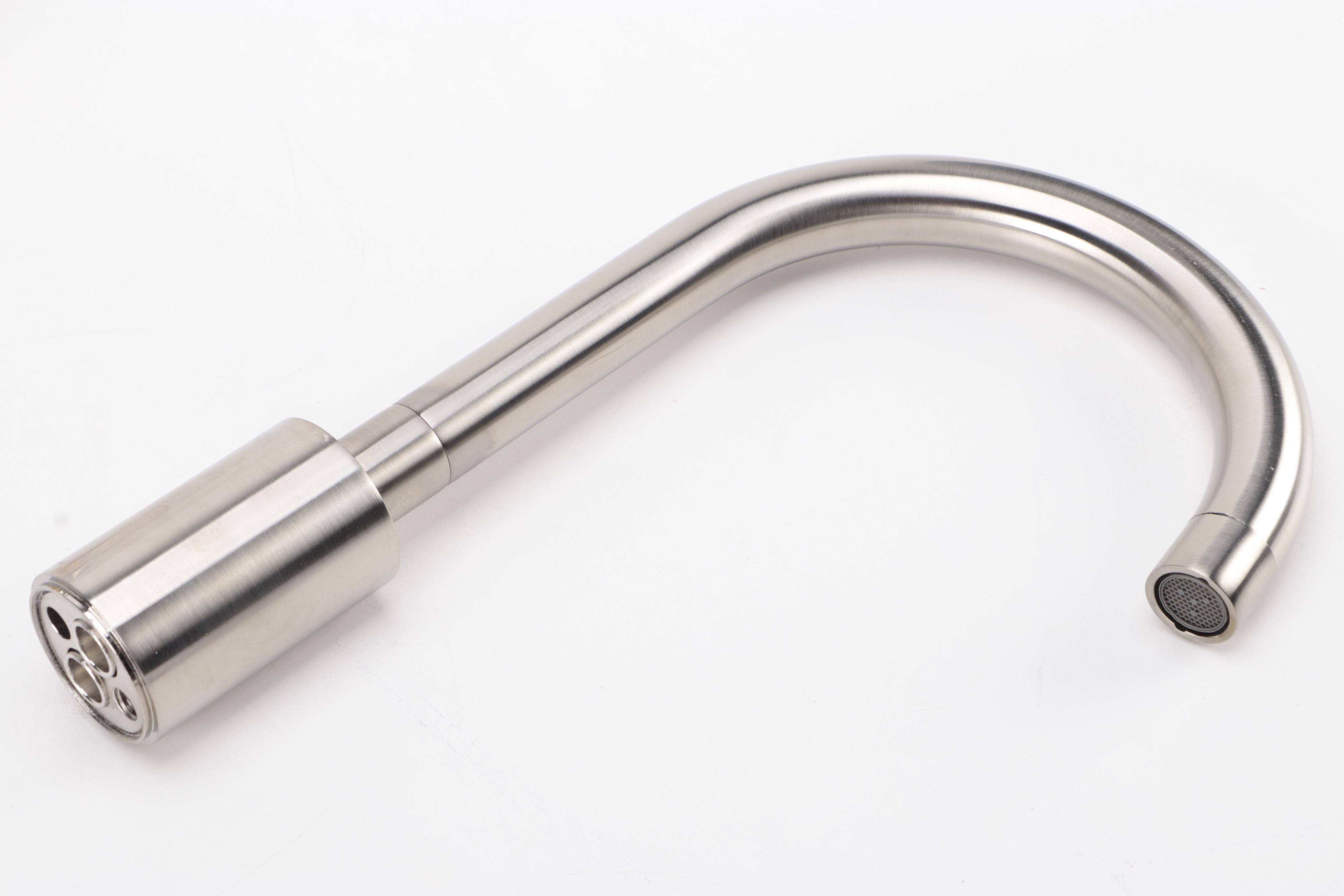 Modernist Brushed Nickel Finish Widespread Bathroom Faucet with Pop-Up Drain