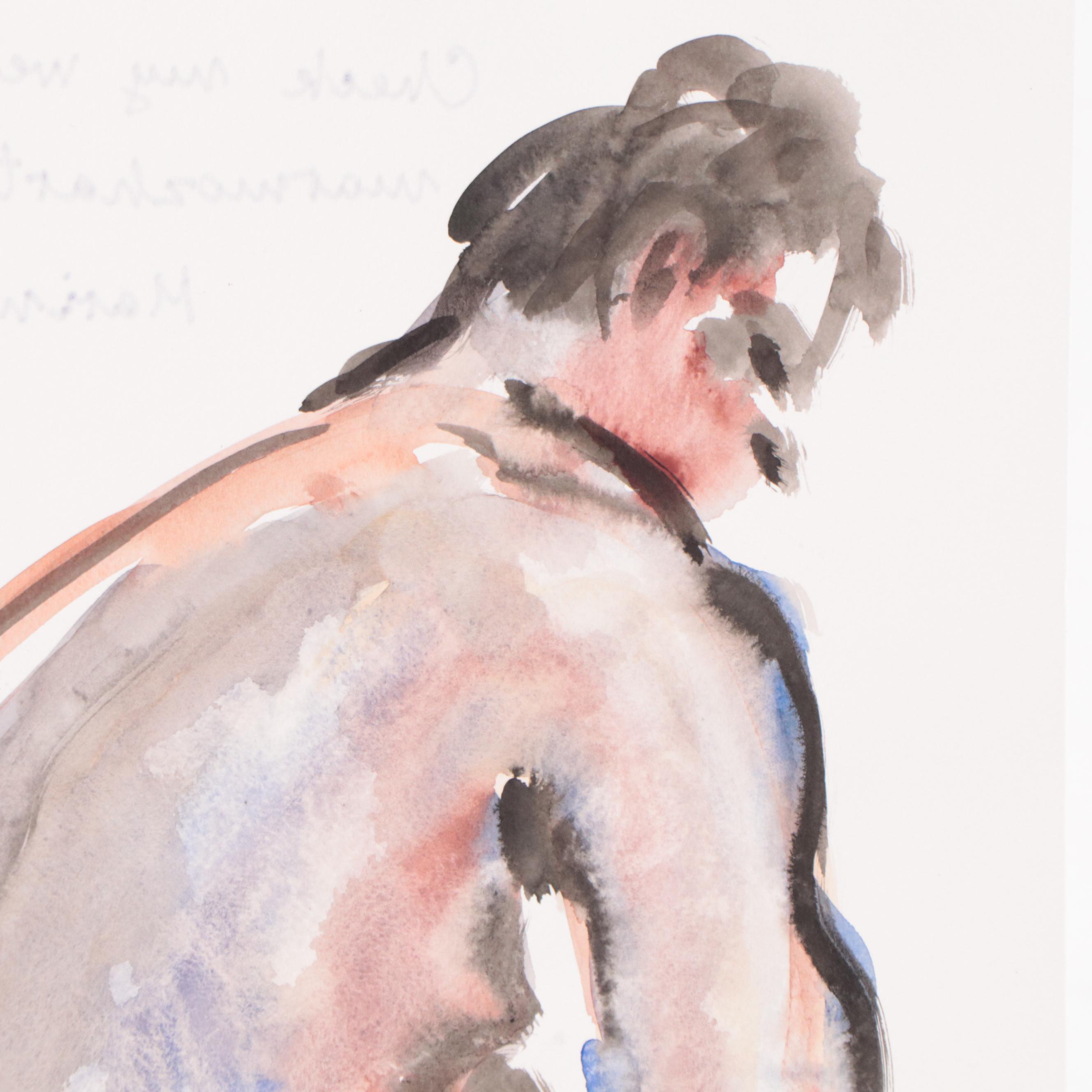 Marina Mozhayeva Figural Watercolor Painting, 2013