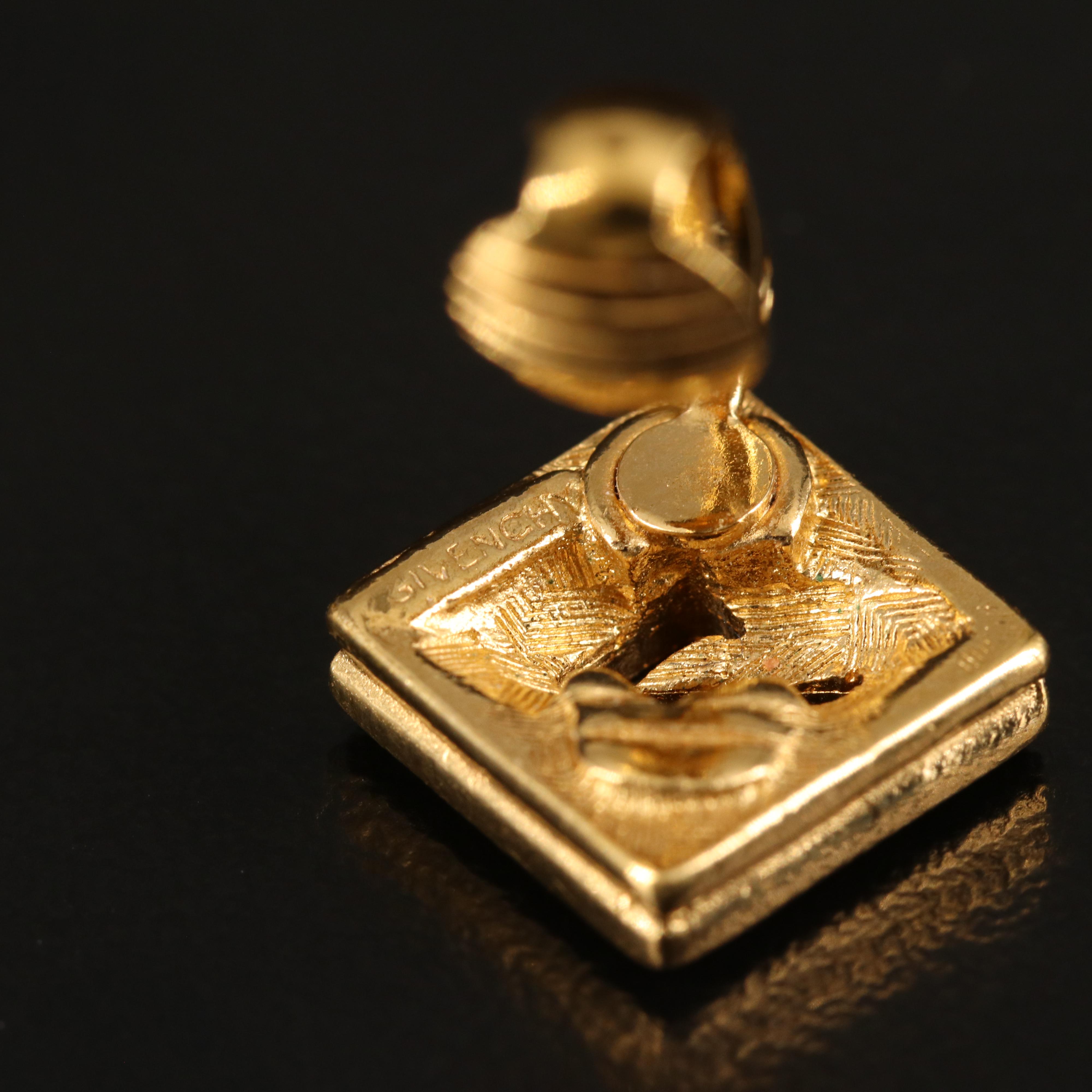 Givenchy G Logo Rhinestone Earrings