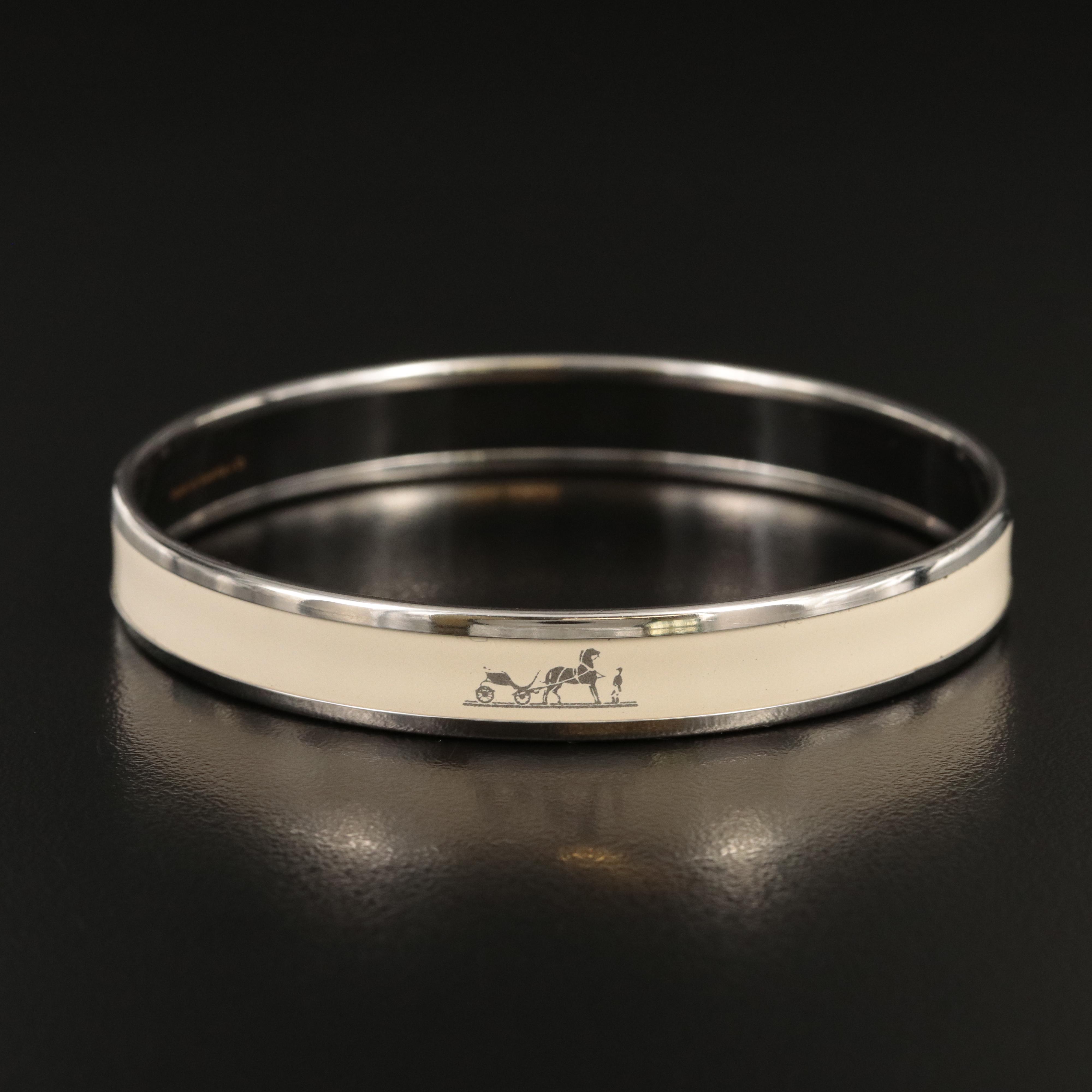 Hermès "Calèche" Narrow Bangle
