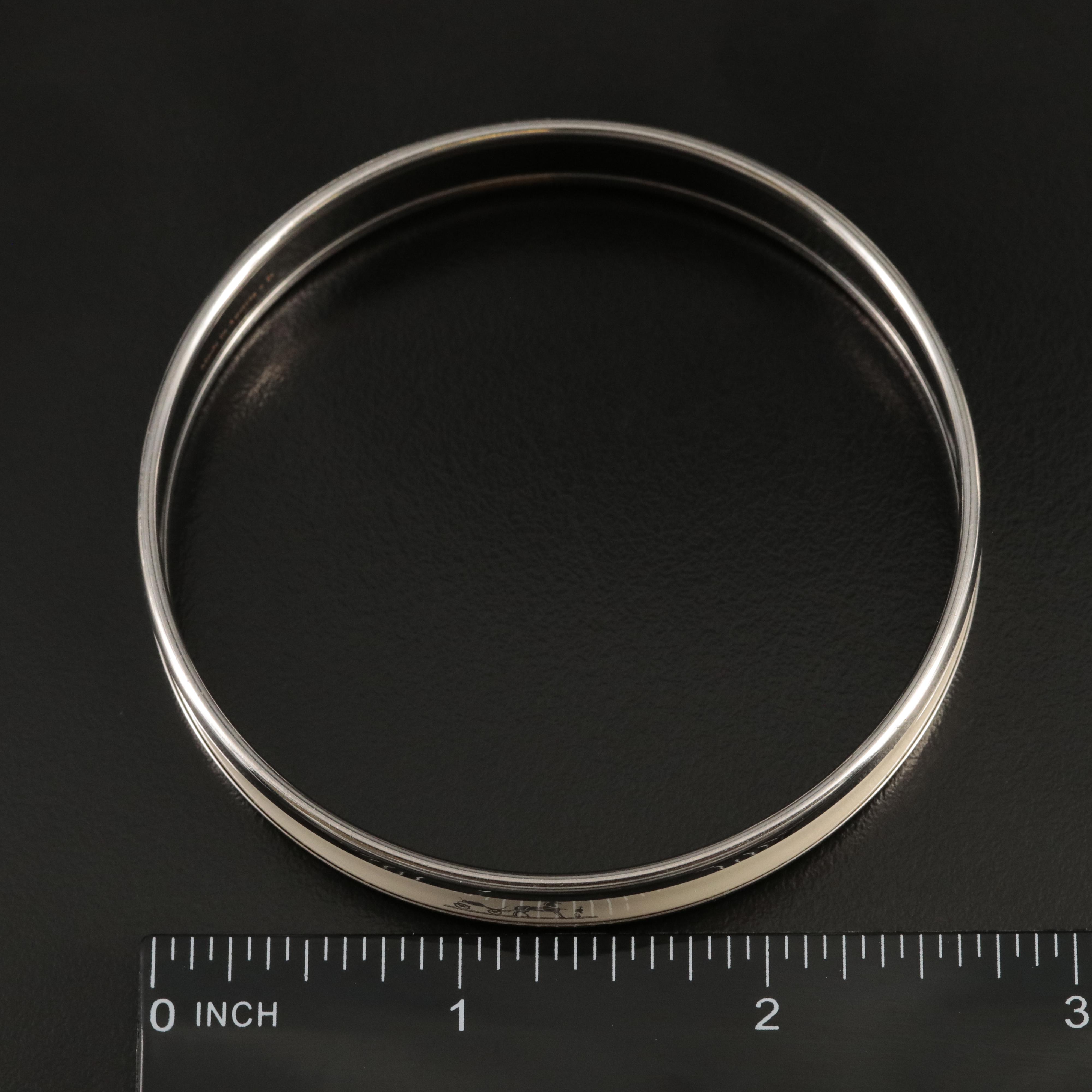 Hermès "Calèche" Narrow Bangle