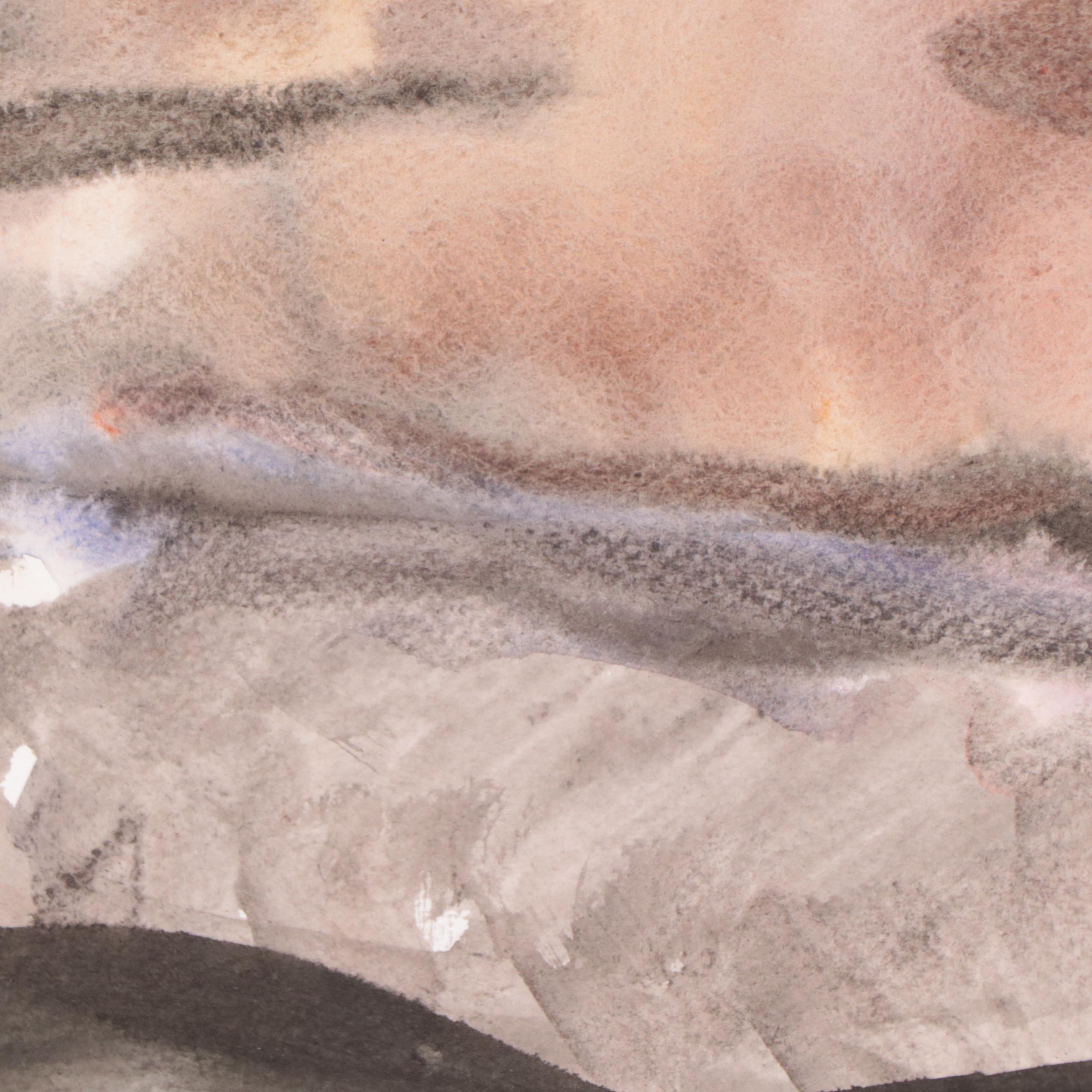 Marina Mozhayeva Watercolor Painting of Nude, 2012