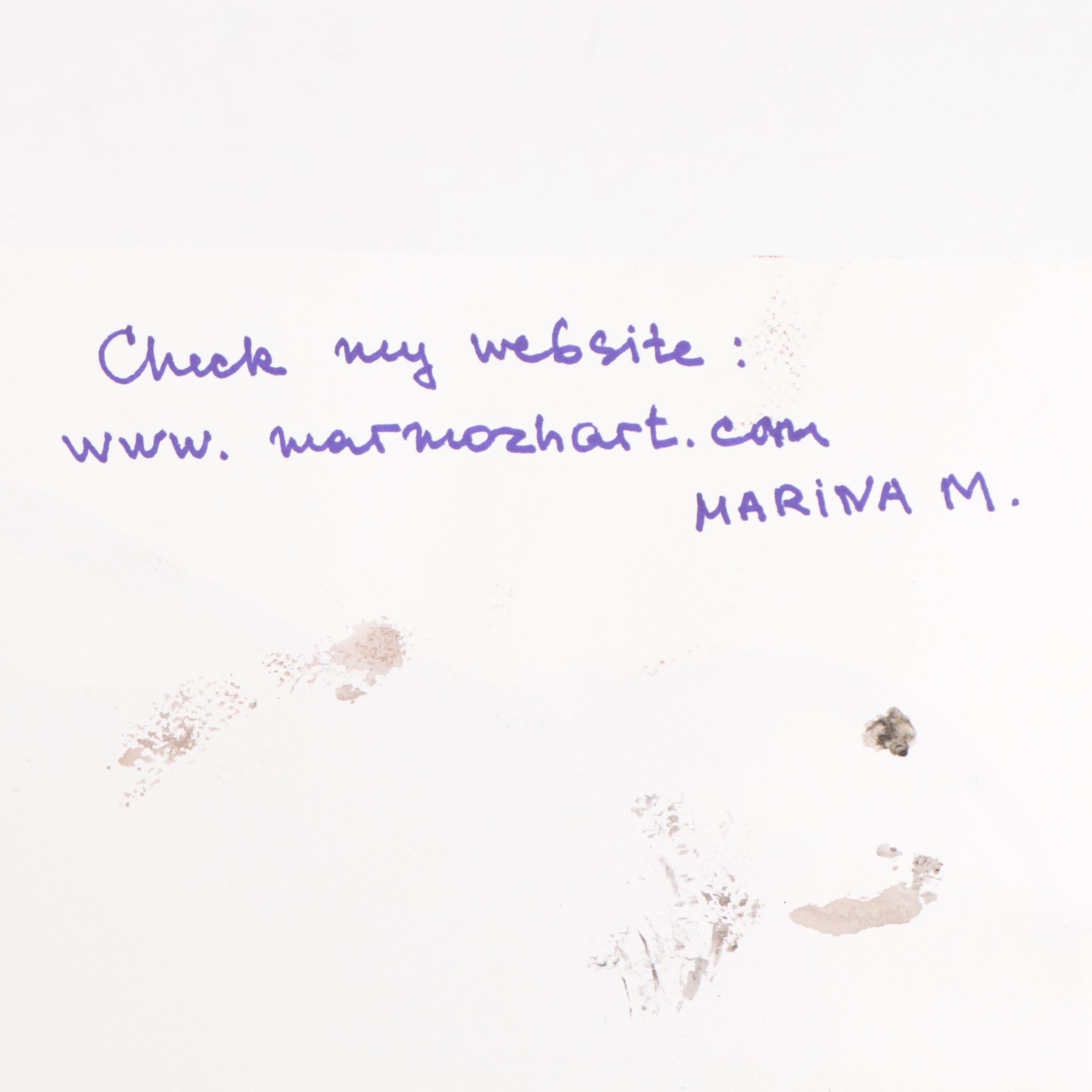 Marina Mozhayeva Watercolor Painting of Nude, 2012