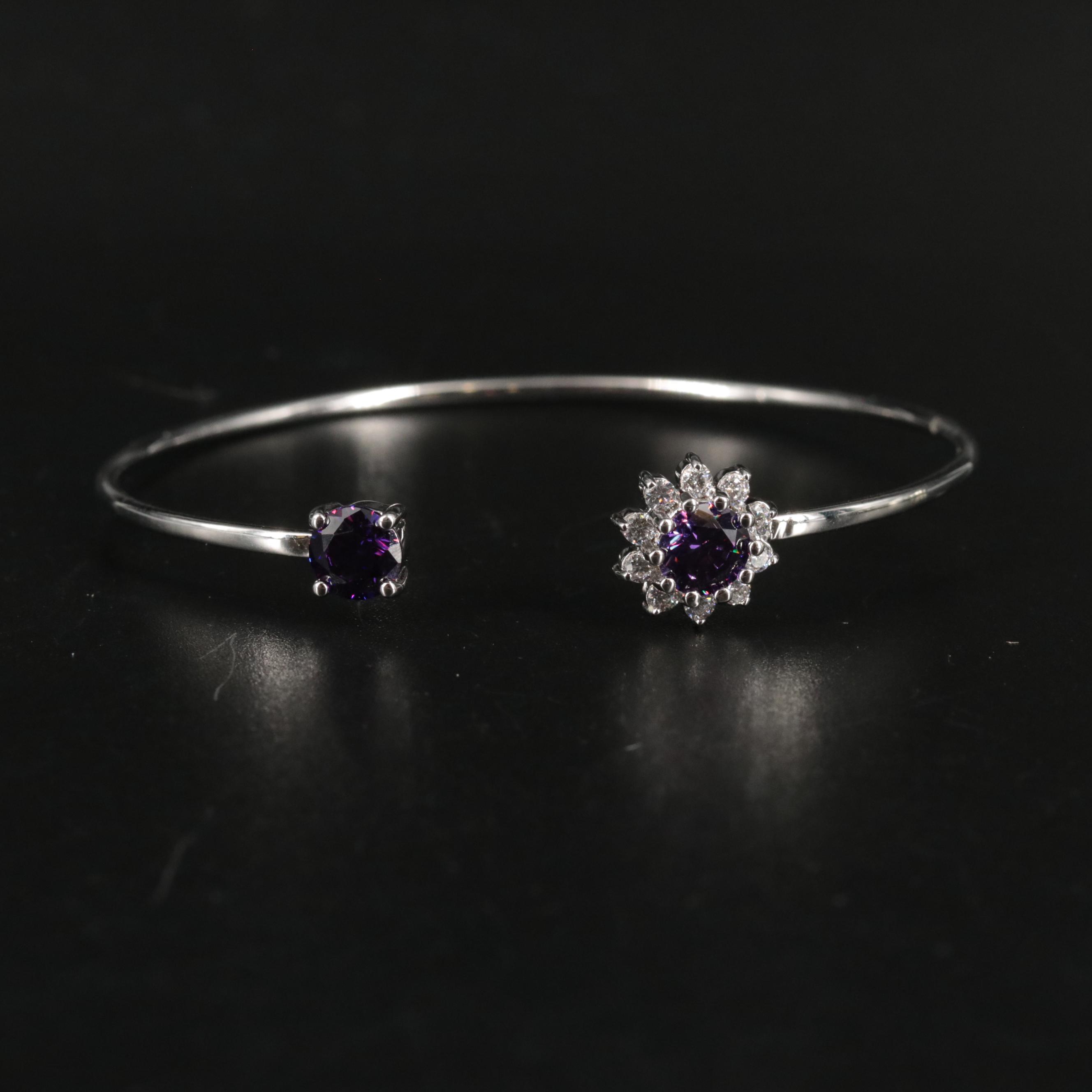 Cubic Zirconia Cuff Bracelet