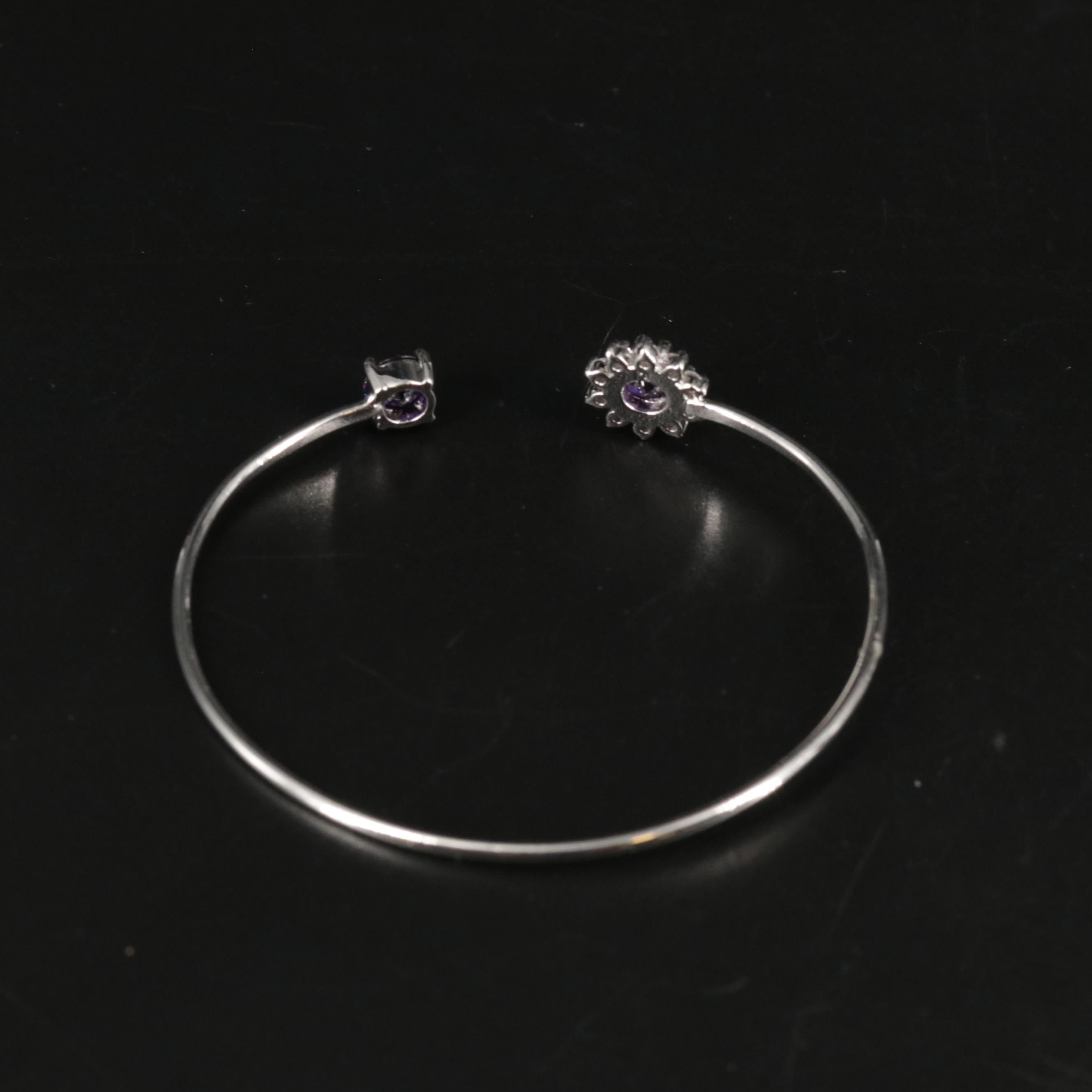 Cubic Zirconia Cuff Bracelet