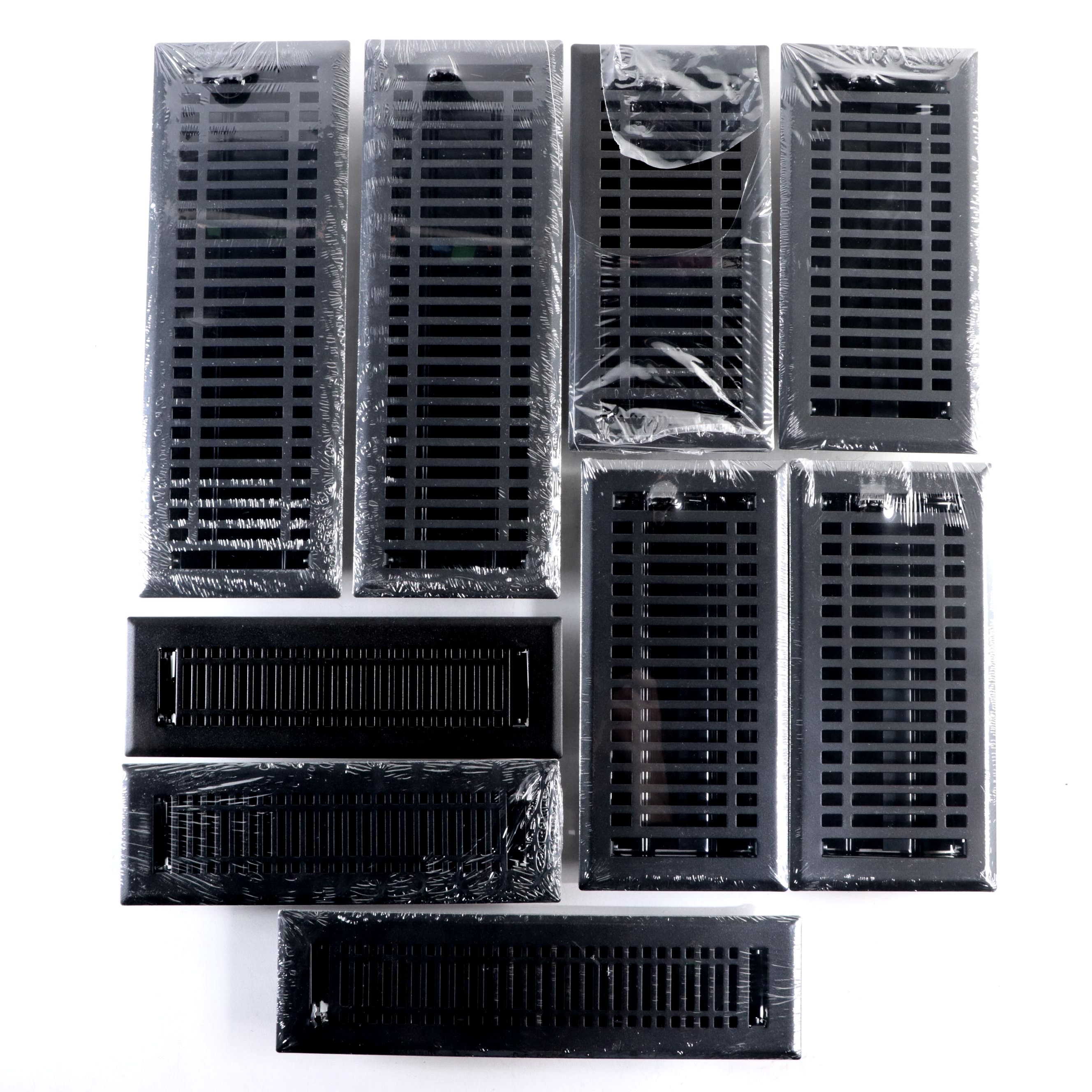 Black Steel Floor Registers