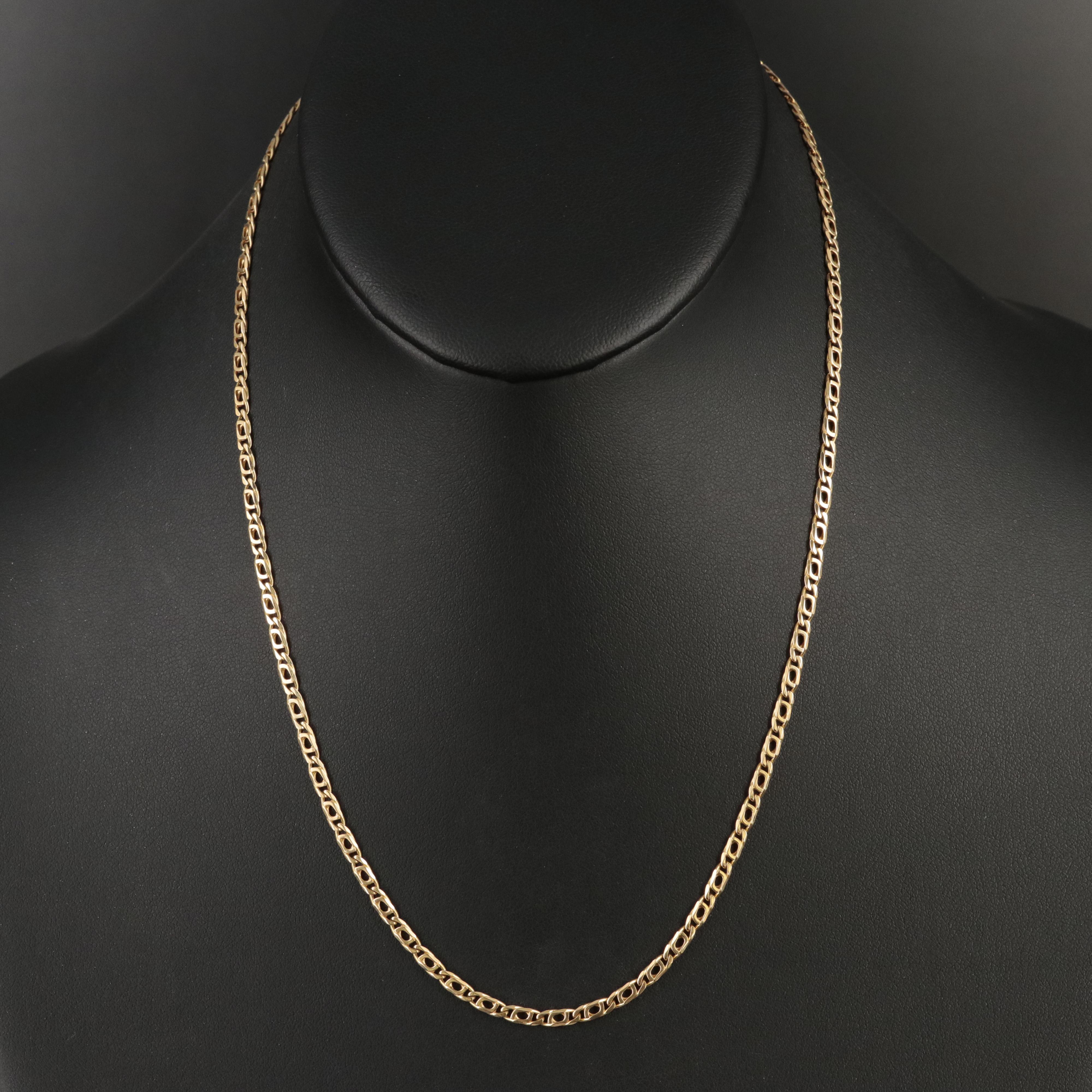 18K Flat Mariner Chain