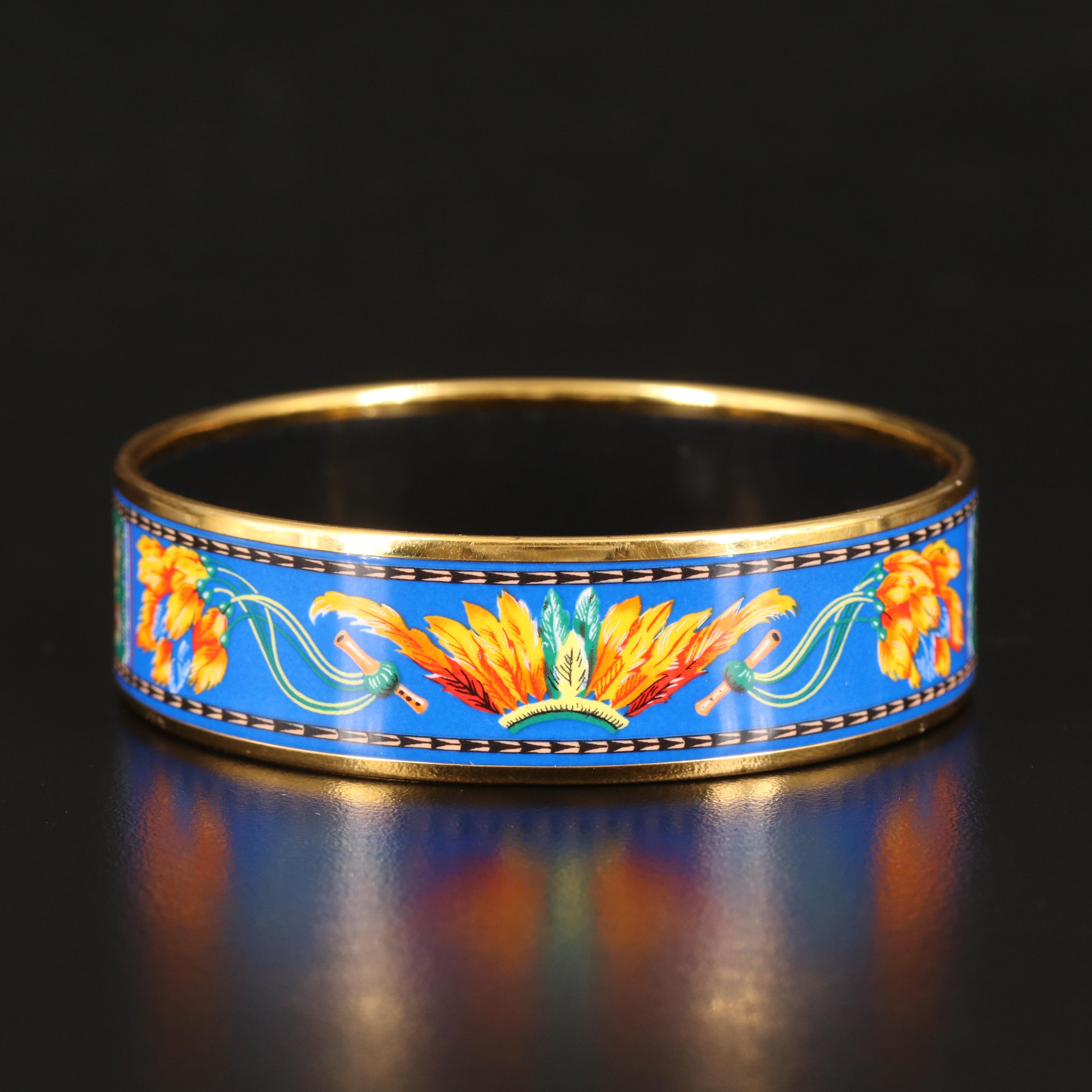 Hermès "Brazil" Wide Bangle