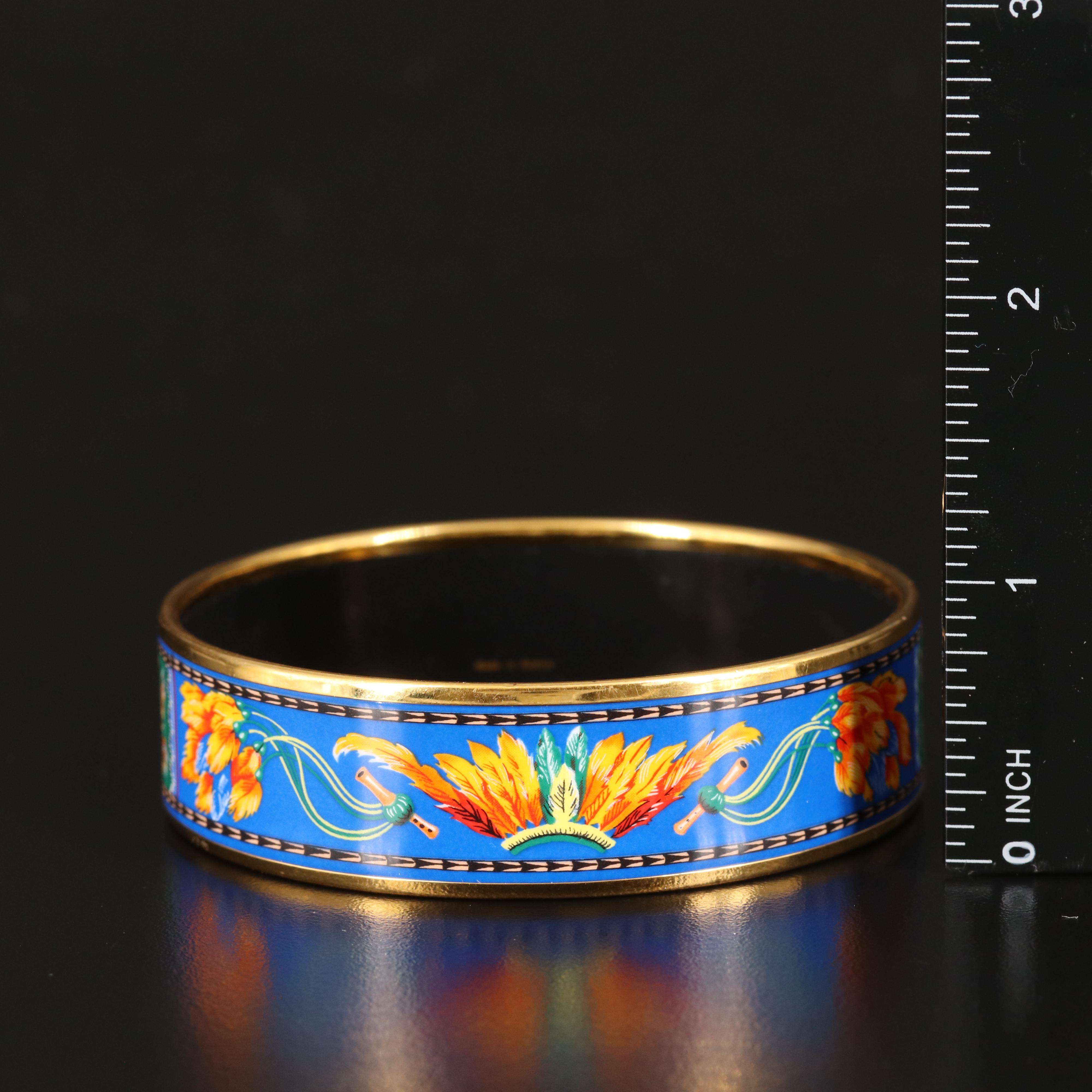 Hermès "Brazil" Wide Bangle