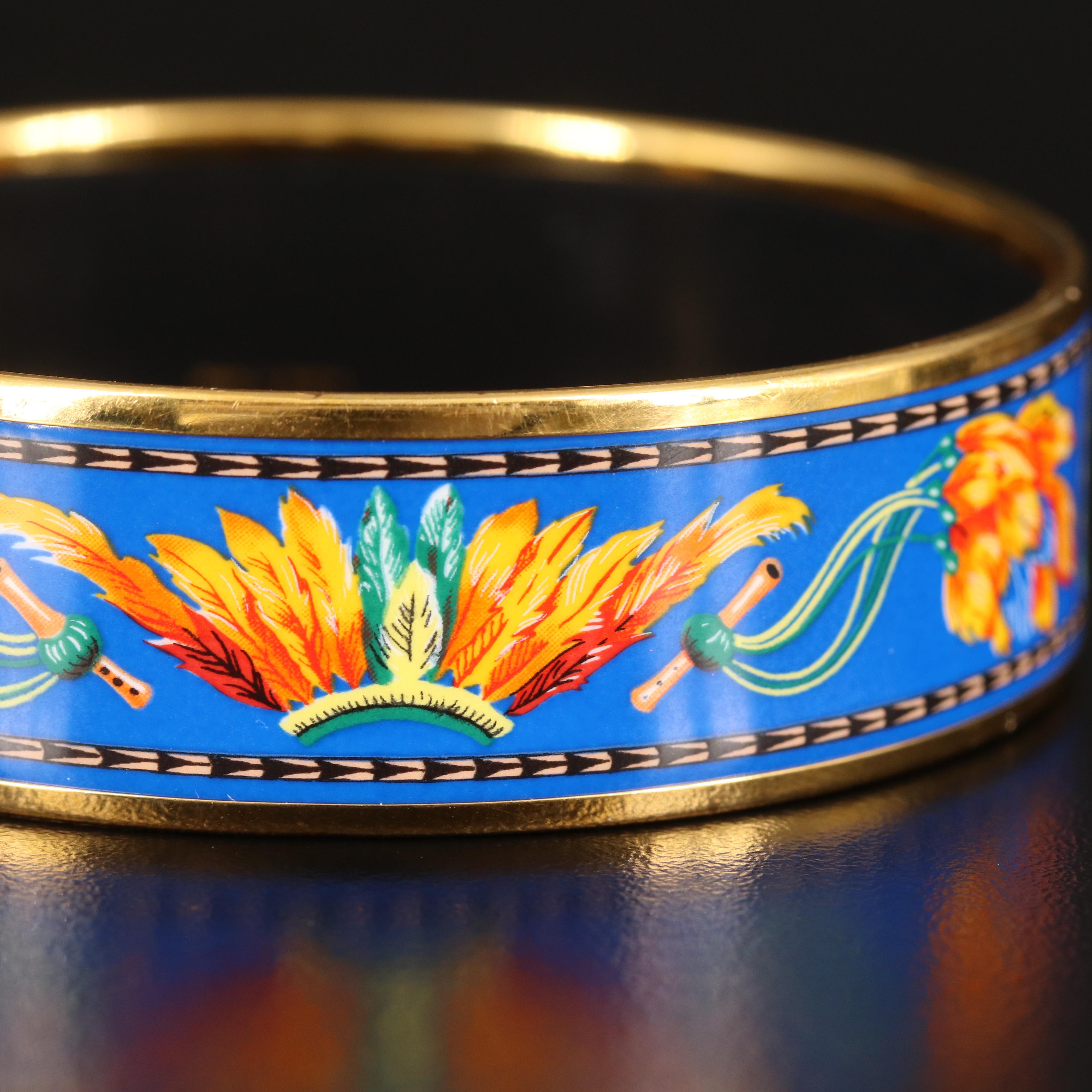 Hermès "Brazil" Wide Bangle