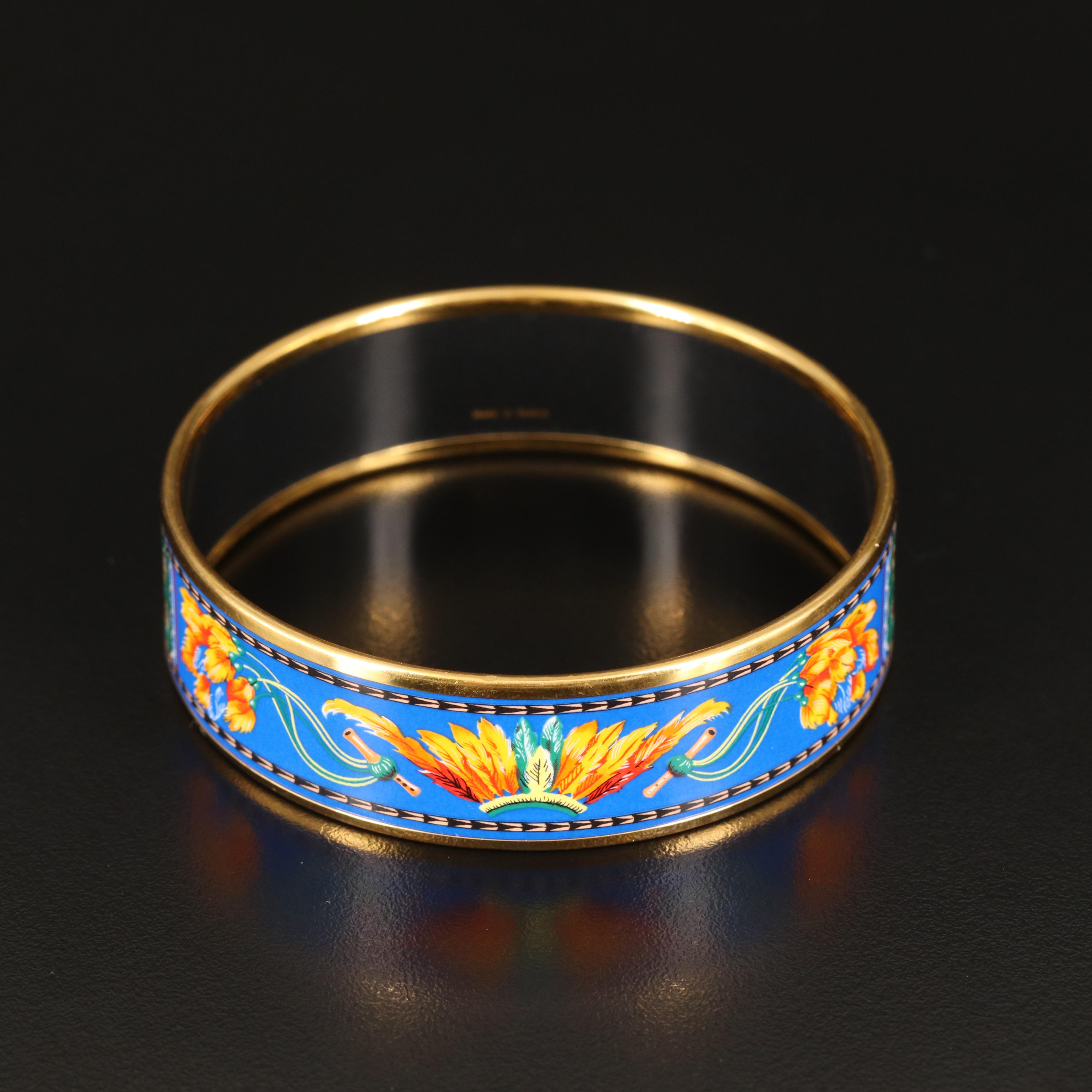 Hermès "Brazil" Wide Bangle