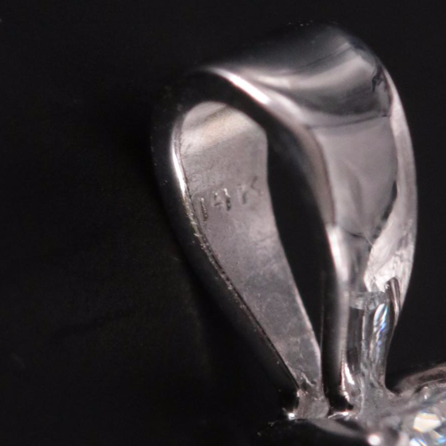 14K 0.53 CT Lab Grown Diamond Solitaire Pendant