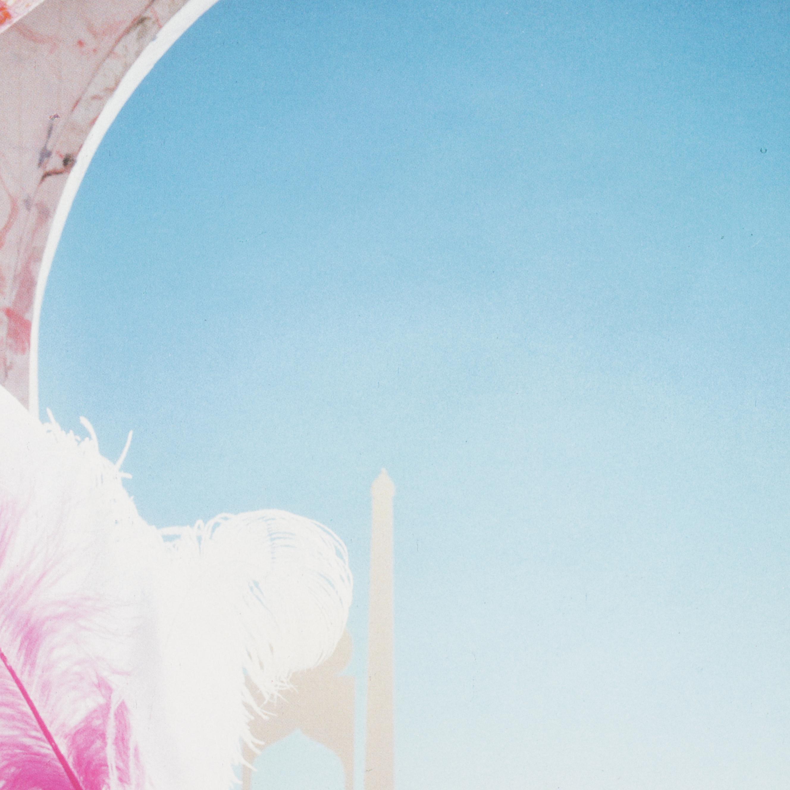 Miss Piggy Pampered by Frogs Offset Lithograph From "Miss Piggy's Poster Book"