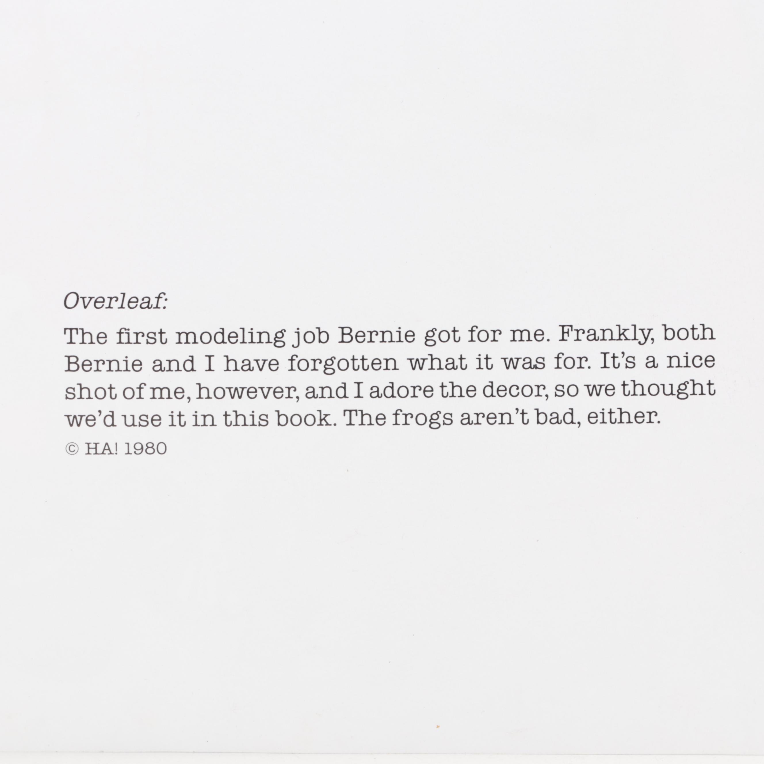 Miss Piggy Pampered by Frogs Offset Lithograph From "Miss Piggy's Poster Book"