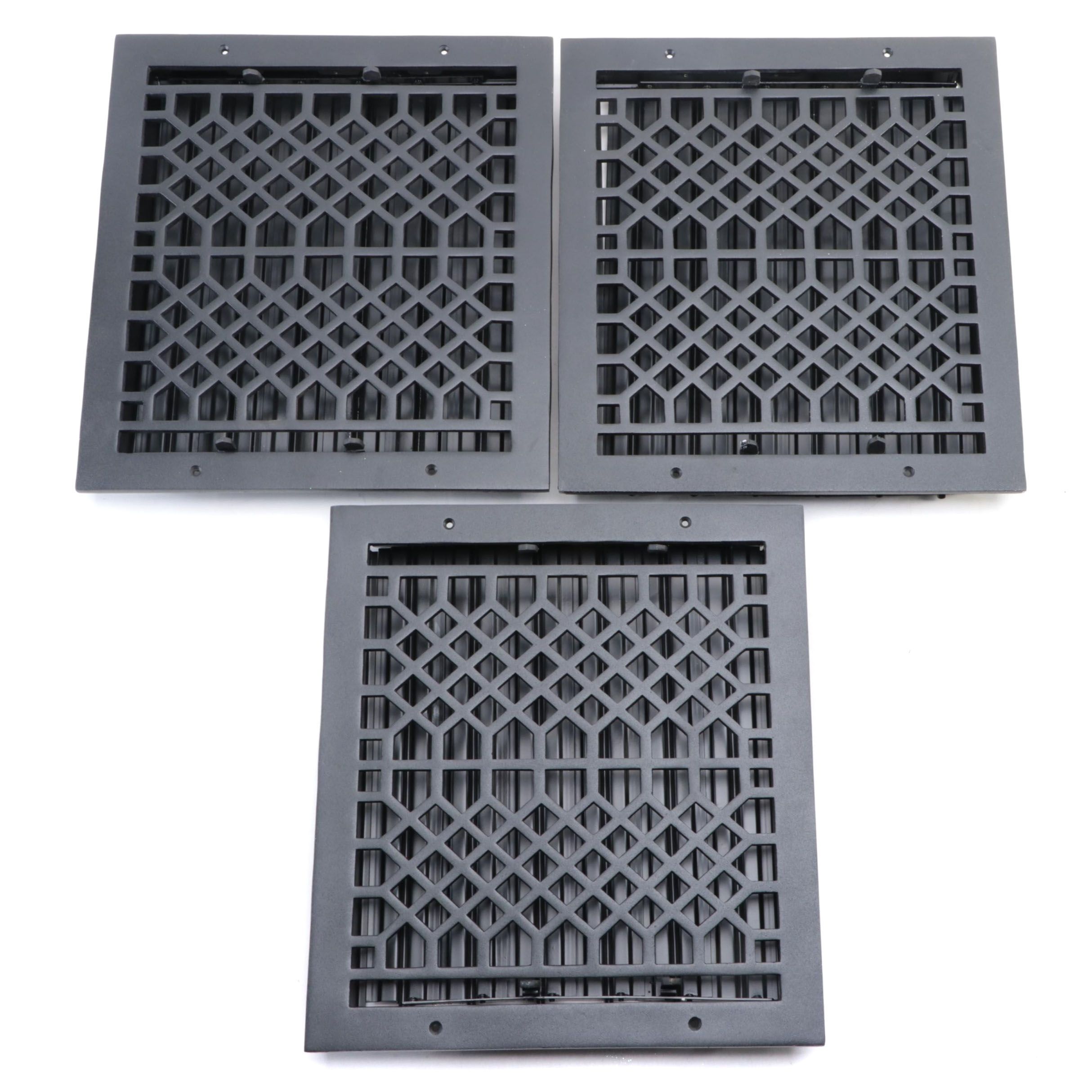 Black Cast Iron Wall Registers