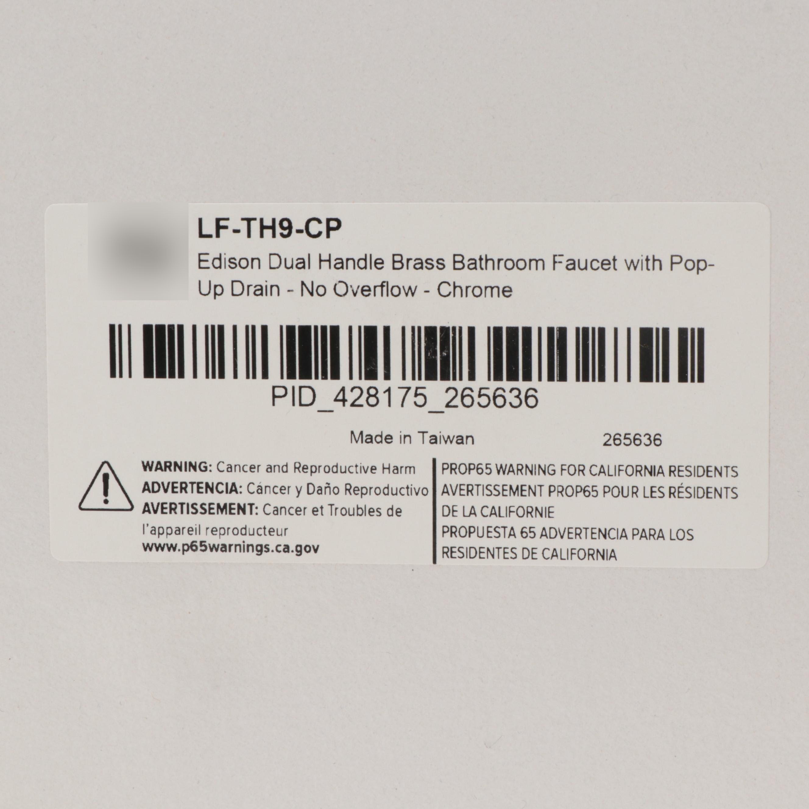 Industrial Style Chrome Finish Single-Hole Bathroom Faucet with Pop-Up Drain