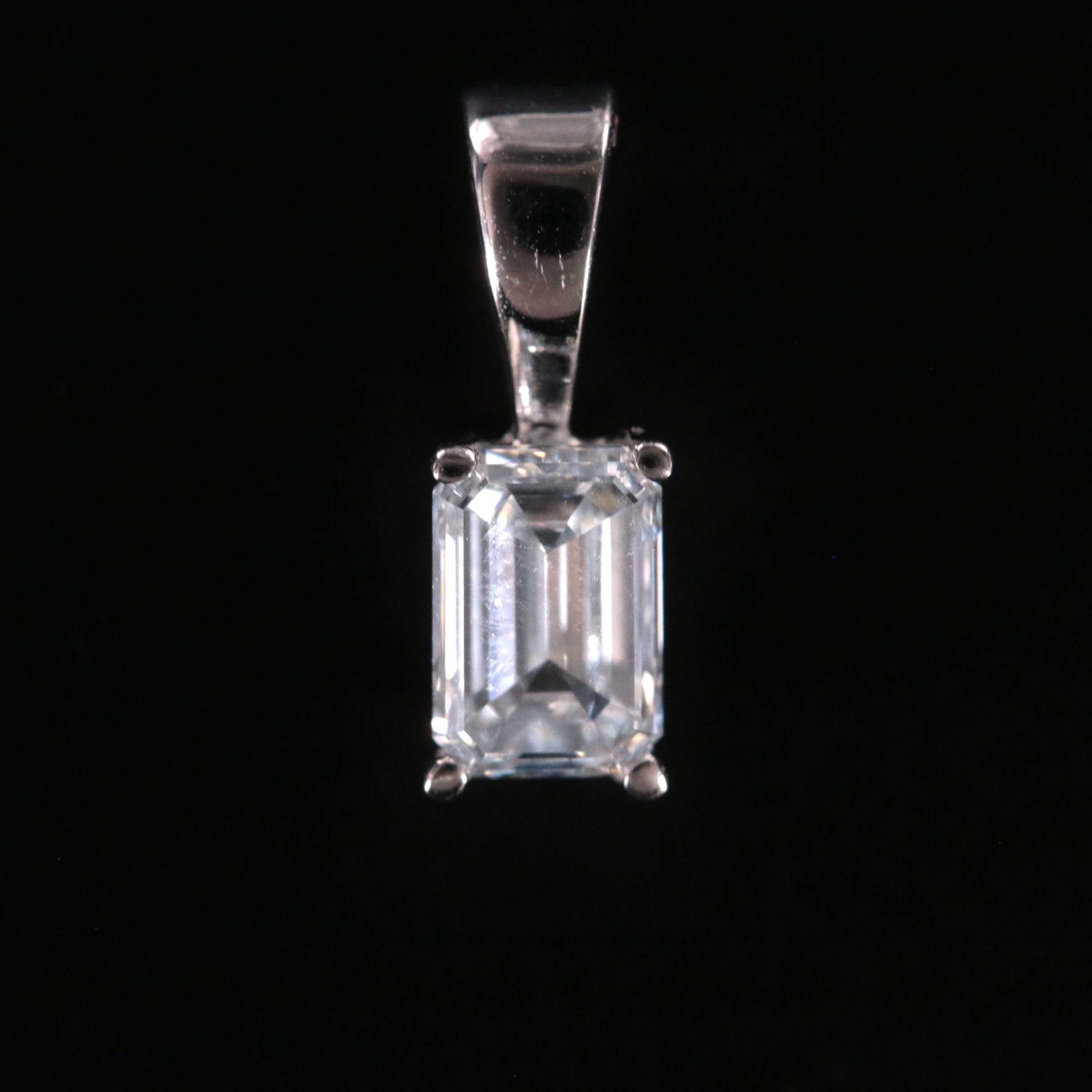 14K 0.53 CT Lab Grown Diamond Solitaire Pendant