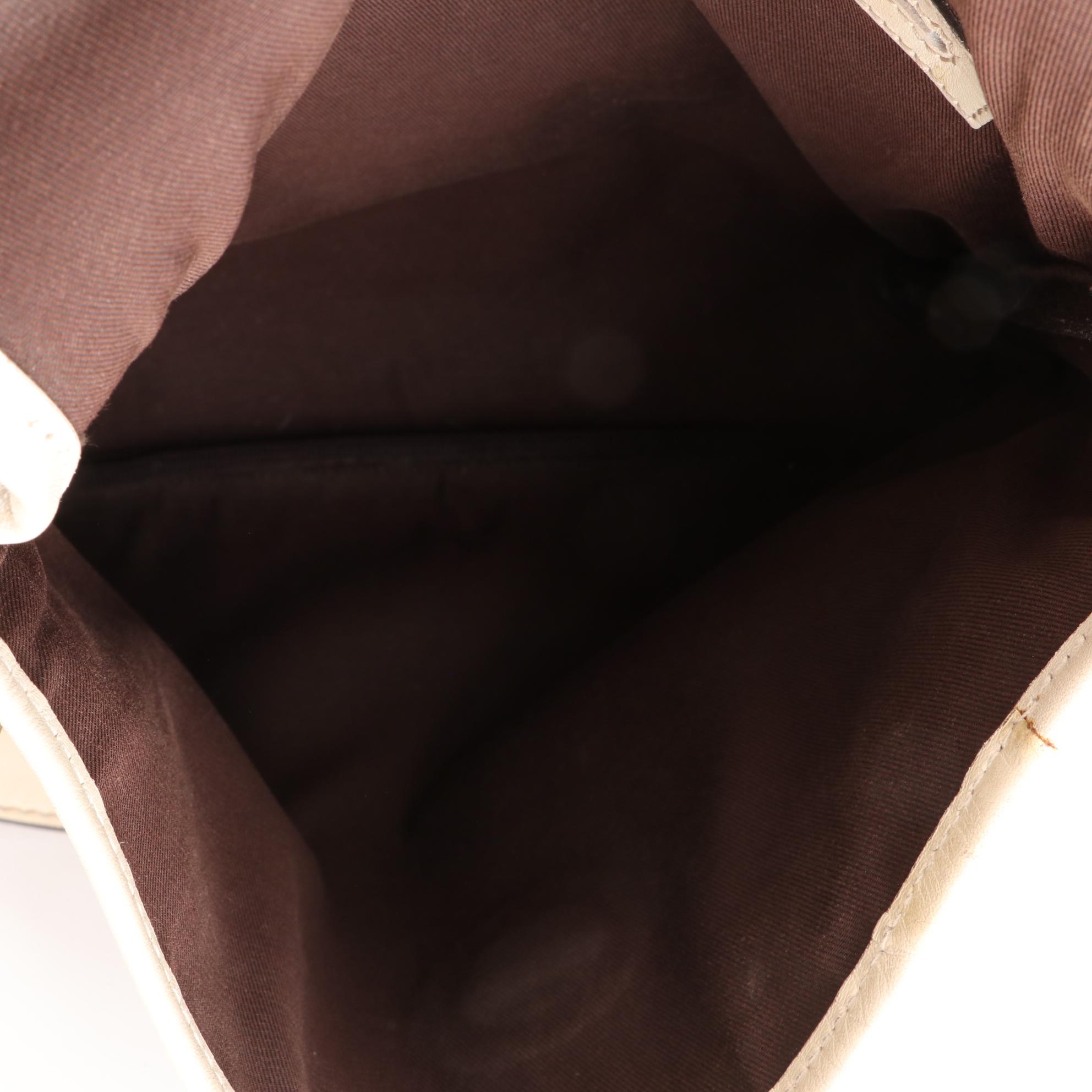 Gucci GG Supreme Canvas and Leather Flap Bag