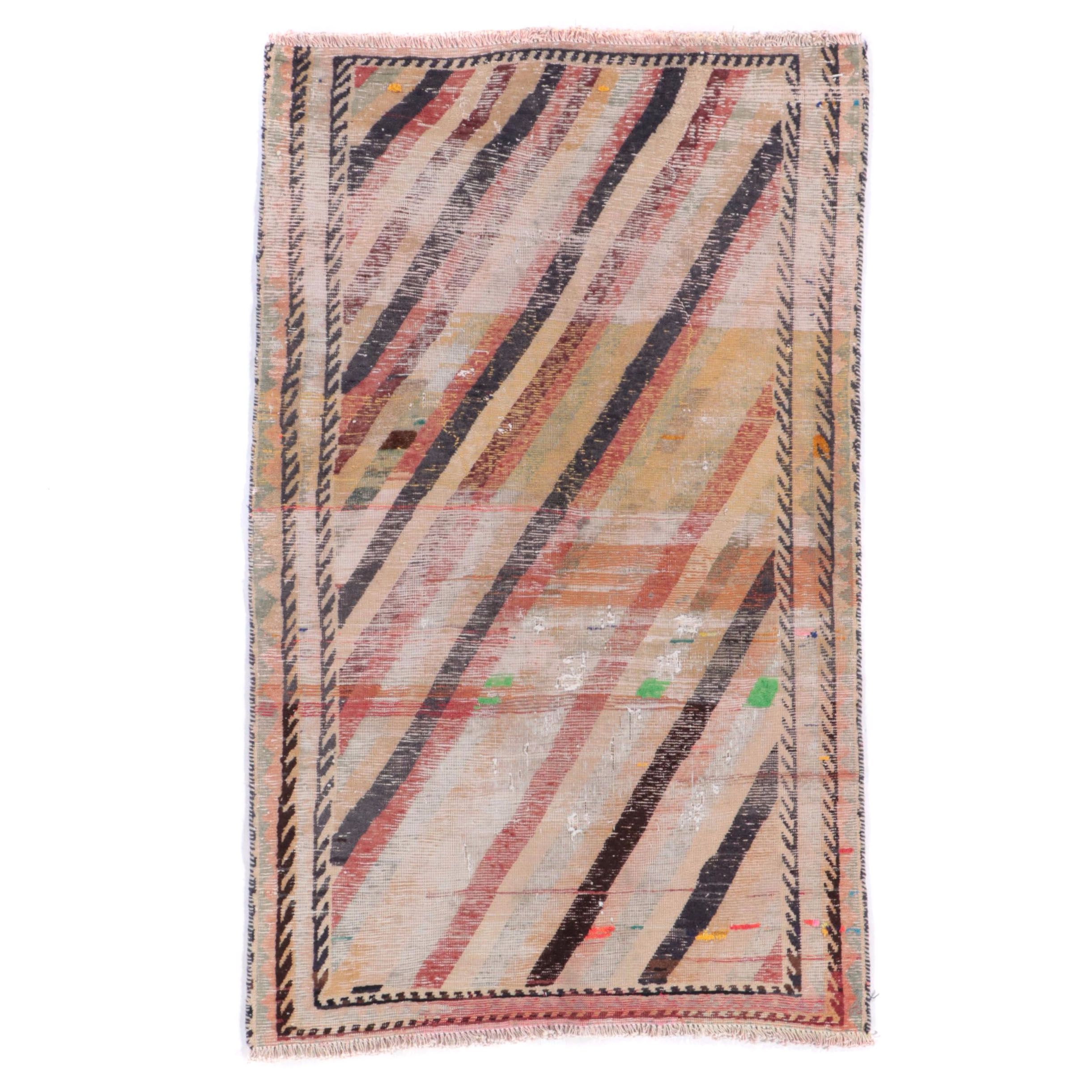 3'9 x 6'2 Hand-Knotted Persian Qashqai Area Rug