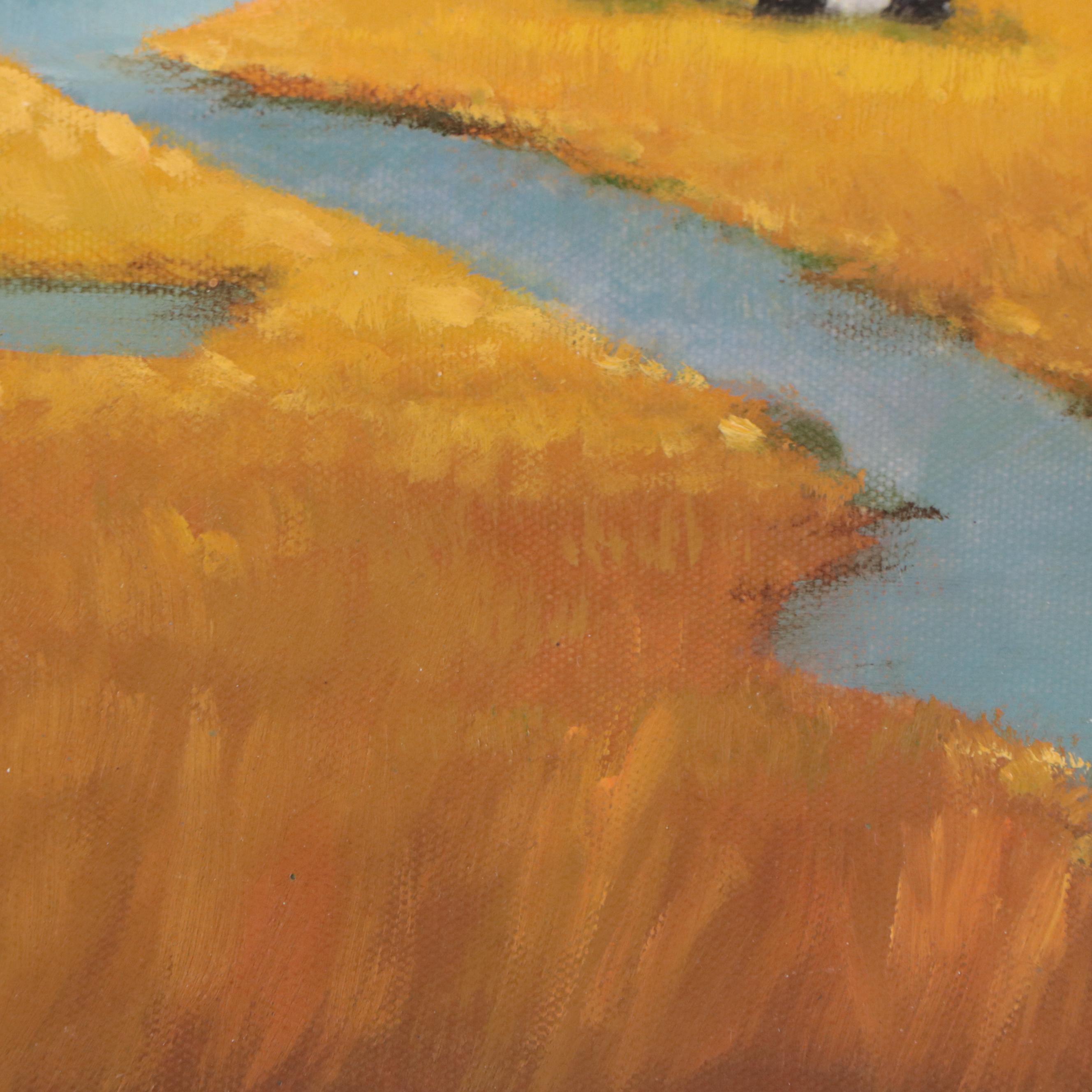 Castelle Country Landscape Oil Painting, 21st Century