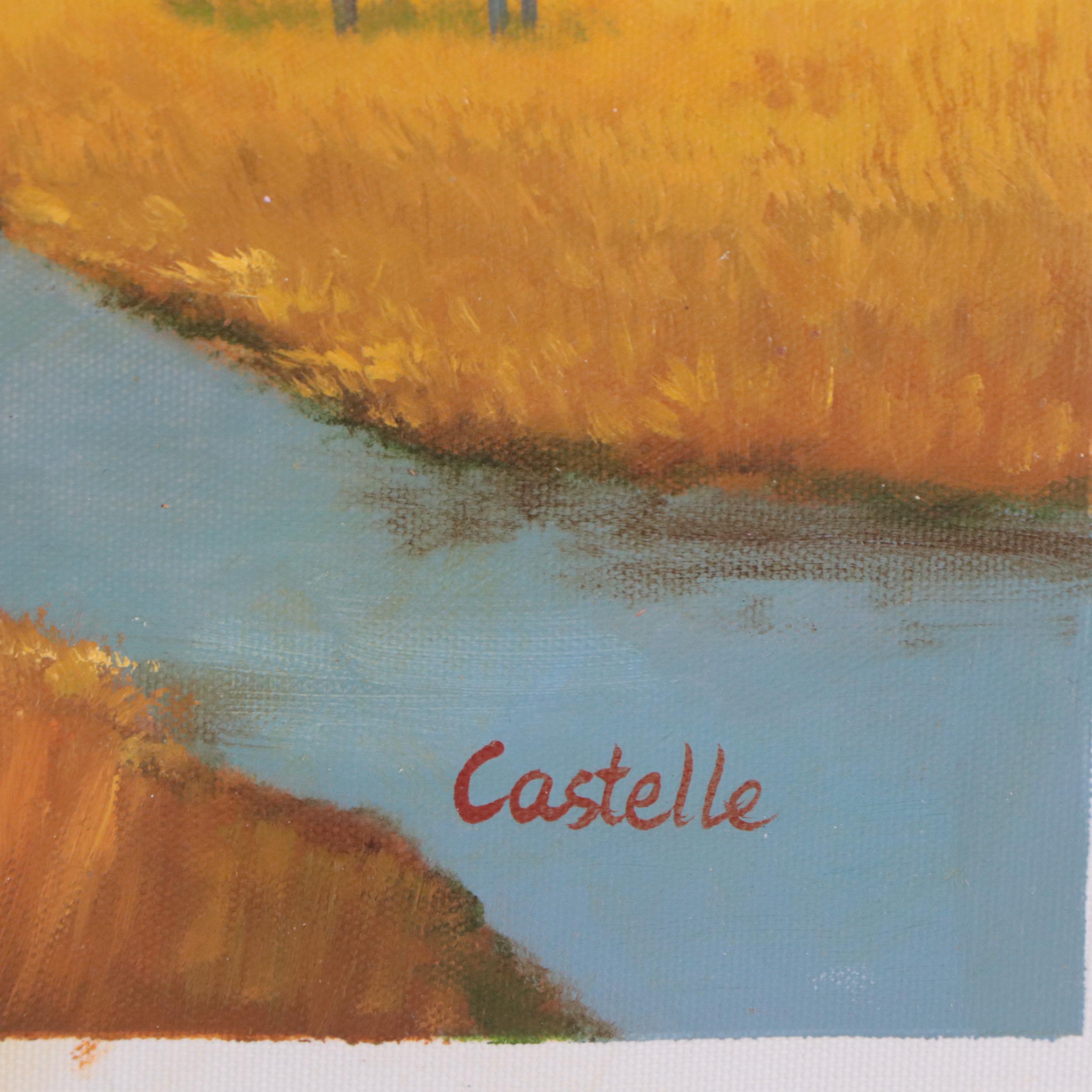 Castelle Country Landscape Oil Painting, 21st Century