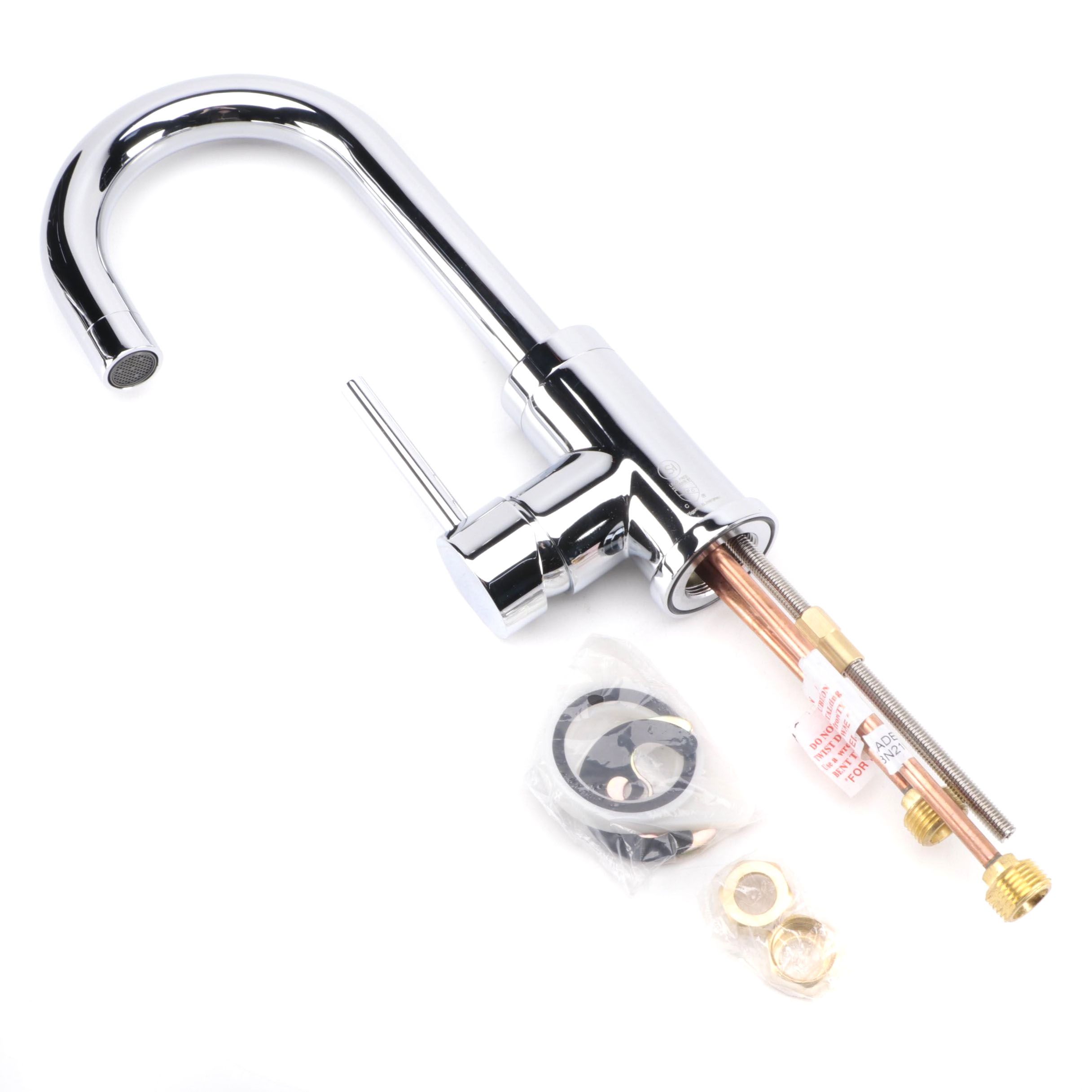 Modernist Chrome Finish Single-Hole Bar Faucet